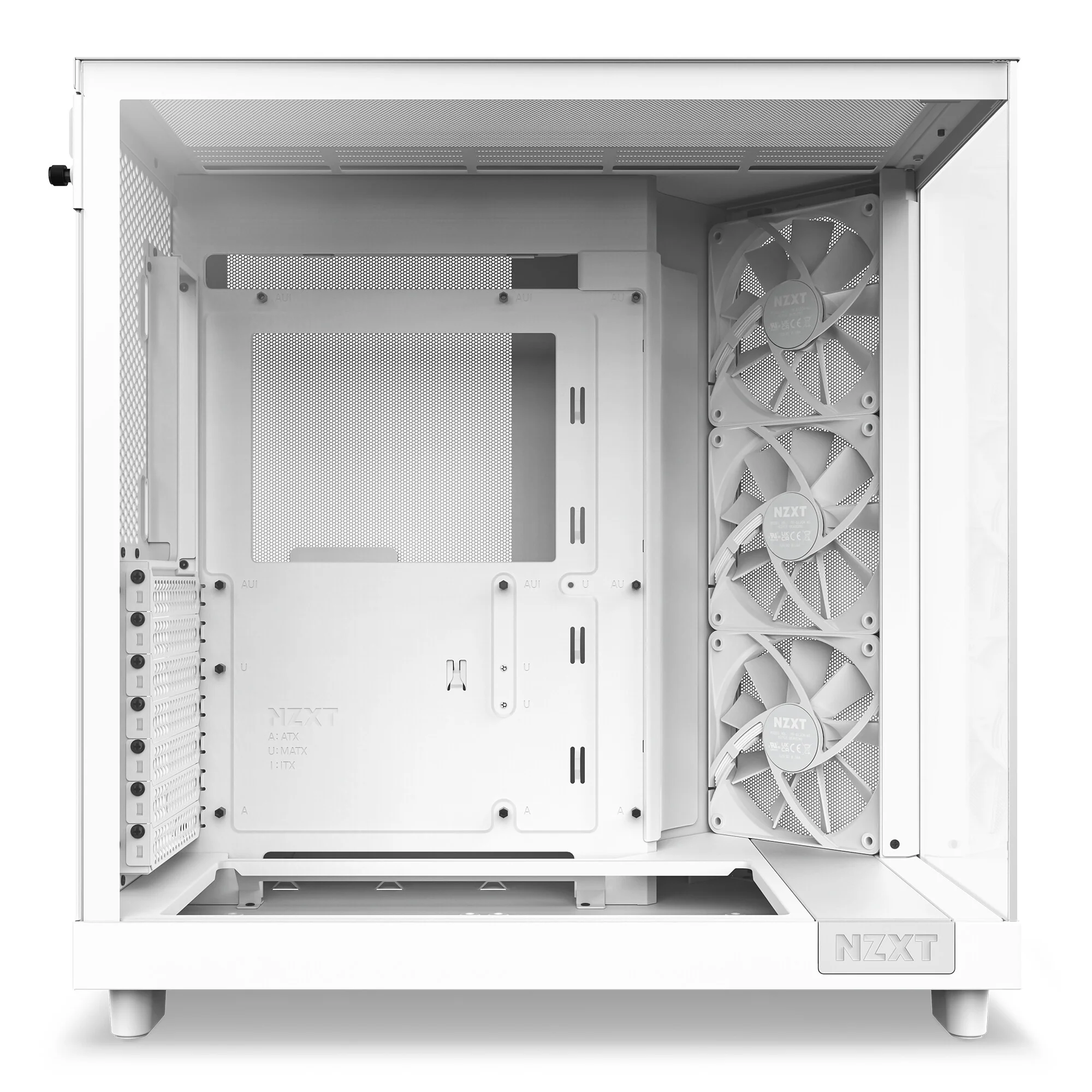 NZXT H6 Flow - ATX Mid Tower Case in White - Image 14