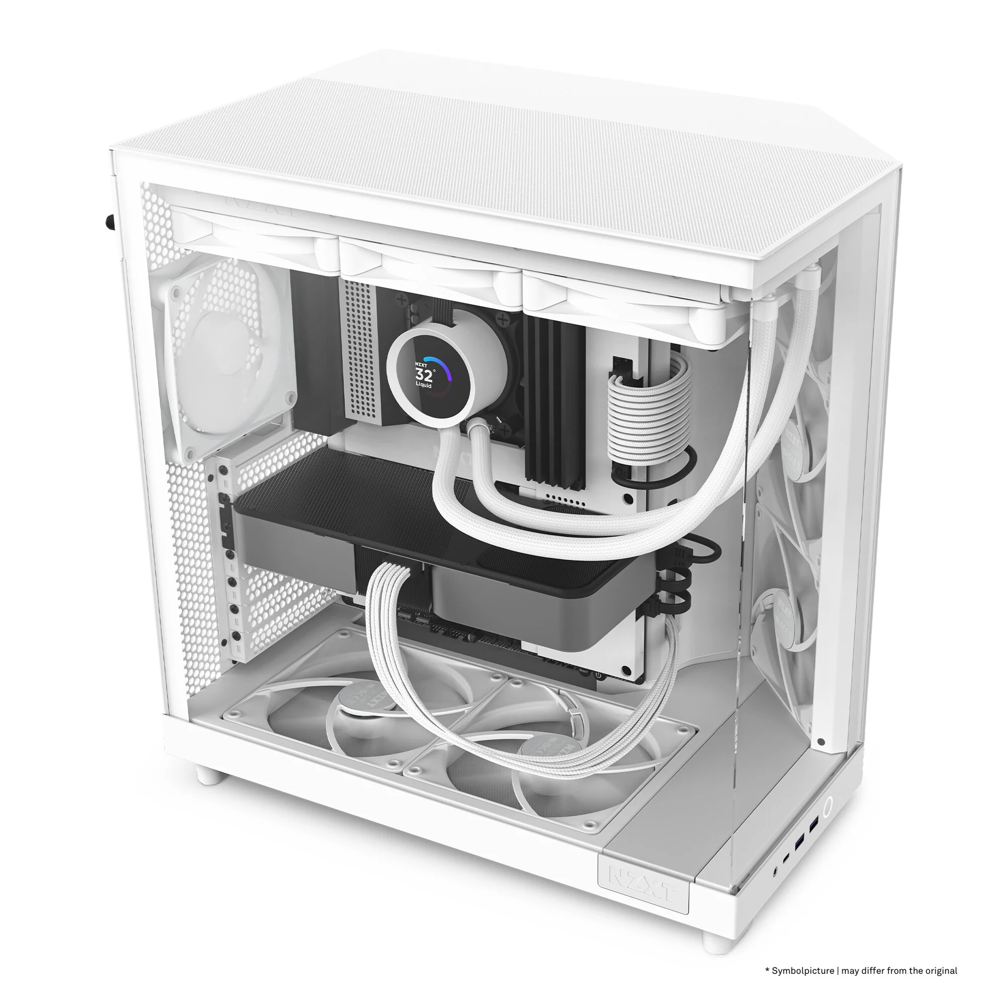 NZXT H6 Flow - ATX Mid Tower Case in White - Image 15