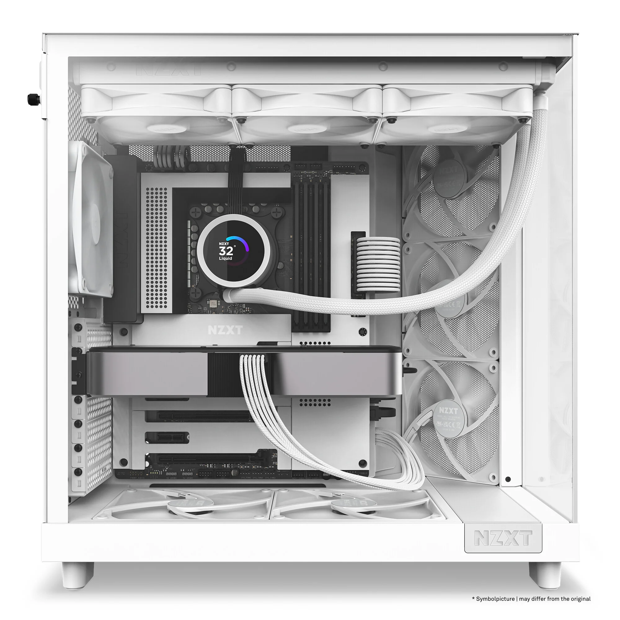 NZXT H6 Flow - ATX Mid Tower Case in White - Image 16