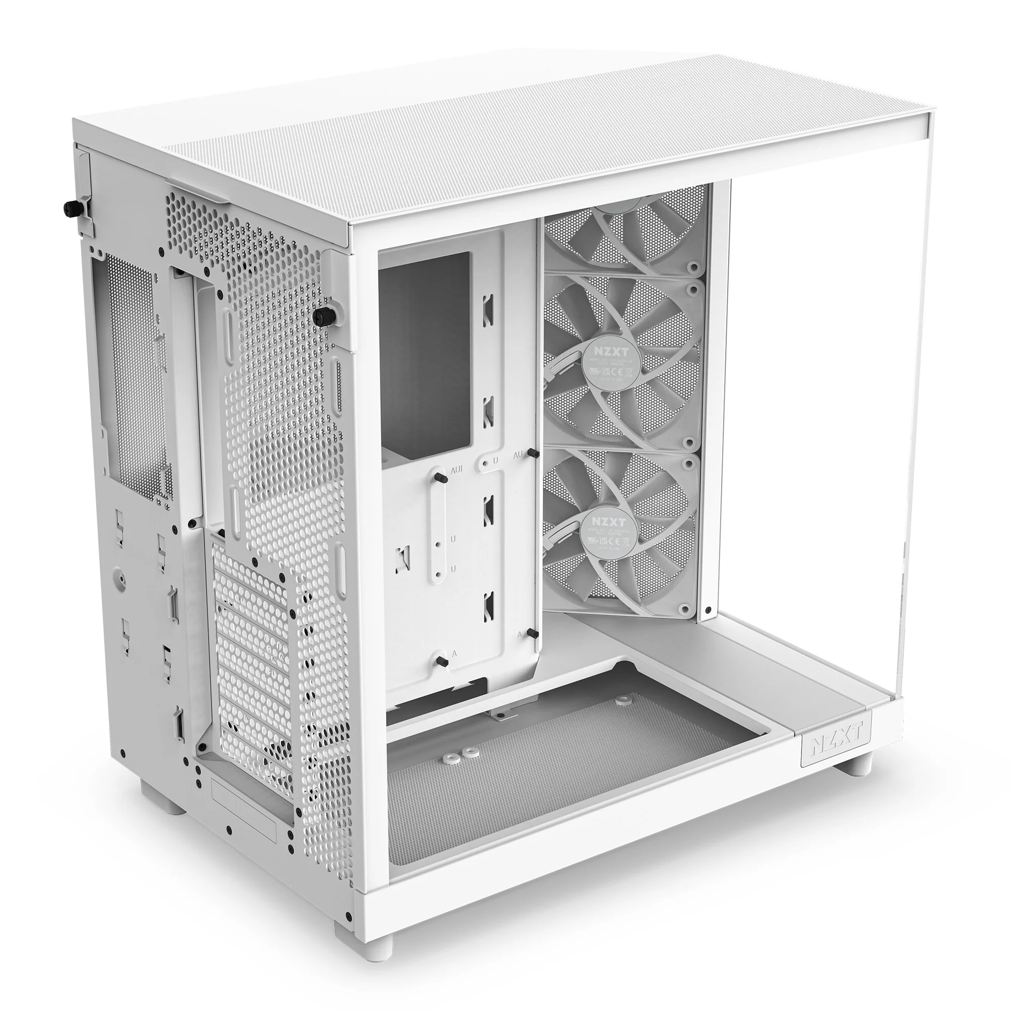 NZXT H6 Flow - ATX Mid Tower Case in White - Image 5