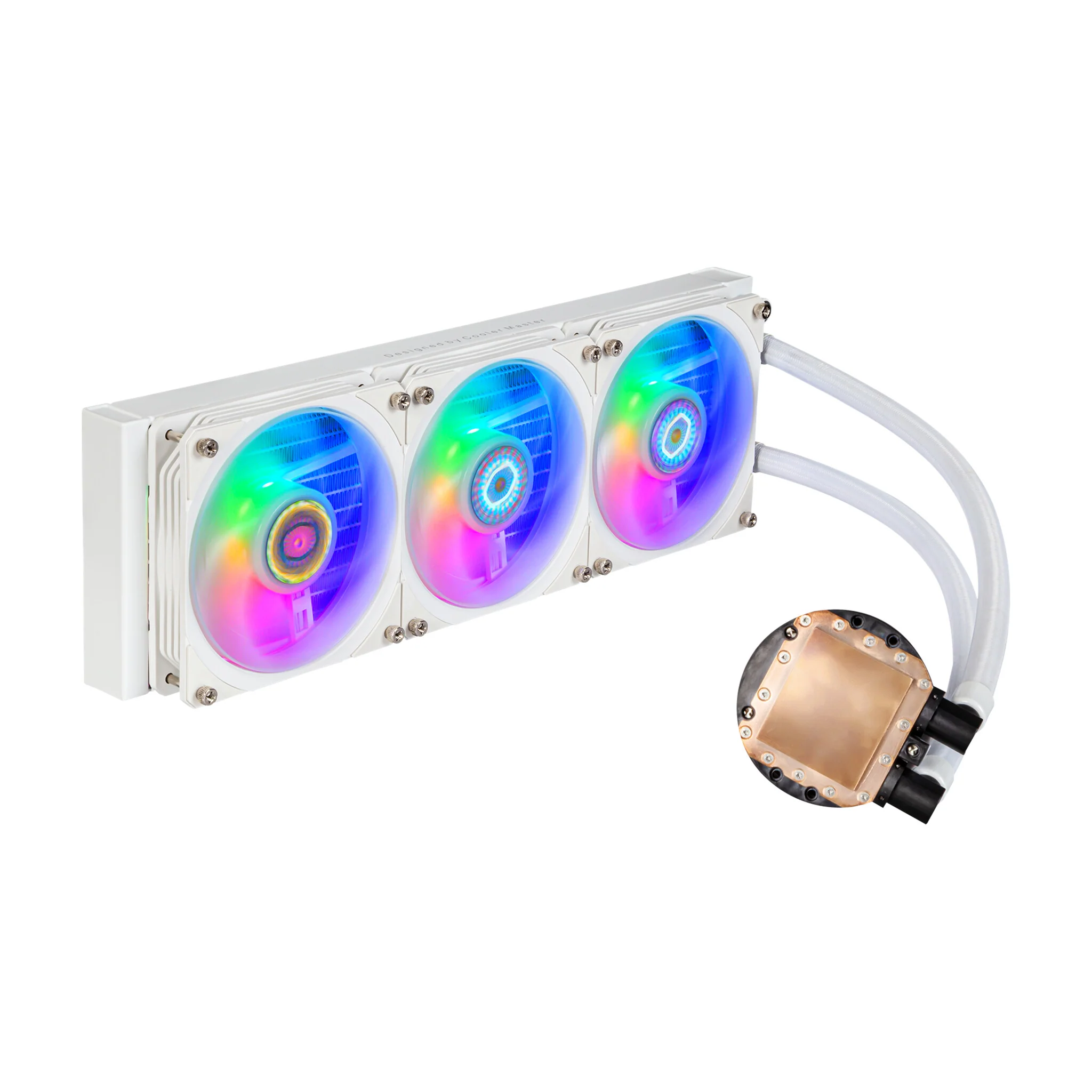 Cooler Master MasterLiquid PL360 Flux "White Edition" - 360mm Liquid CPU Cooler - Image 3