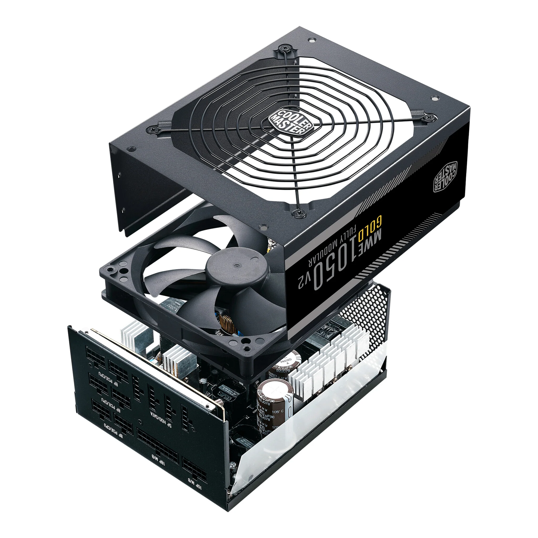 Cooler Master MWE - 1050W 80+ Gold Fully Modular Power Supply Unit in Black - Image 12