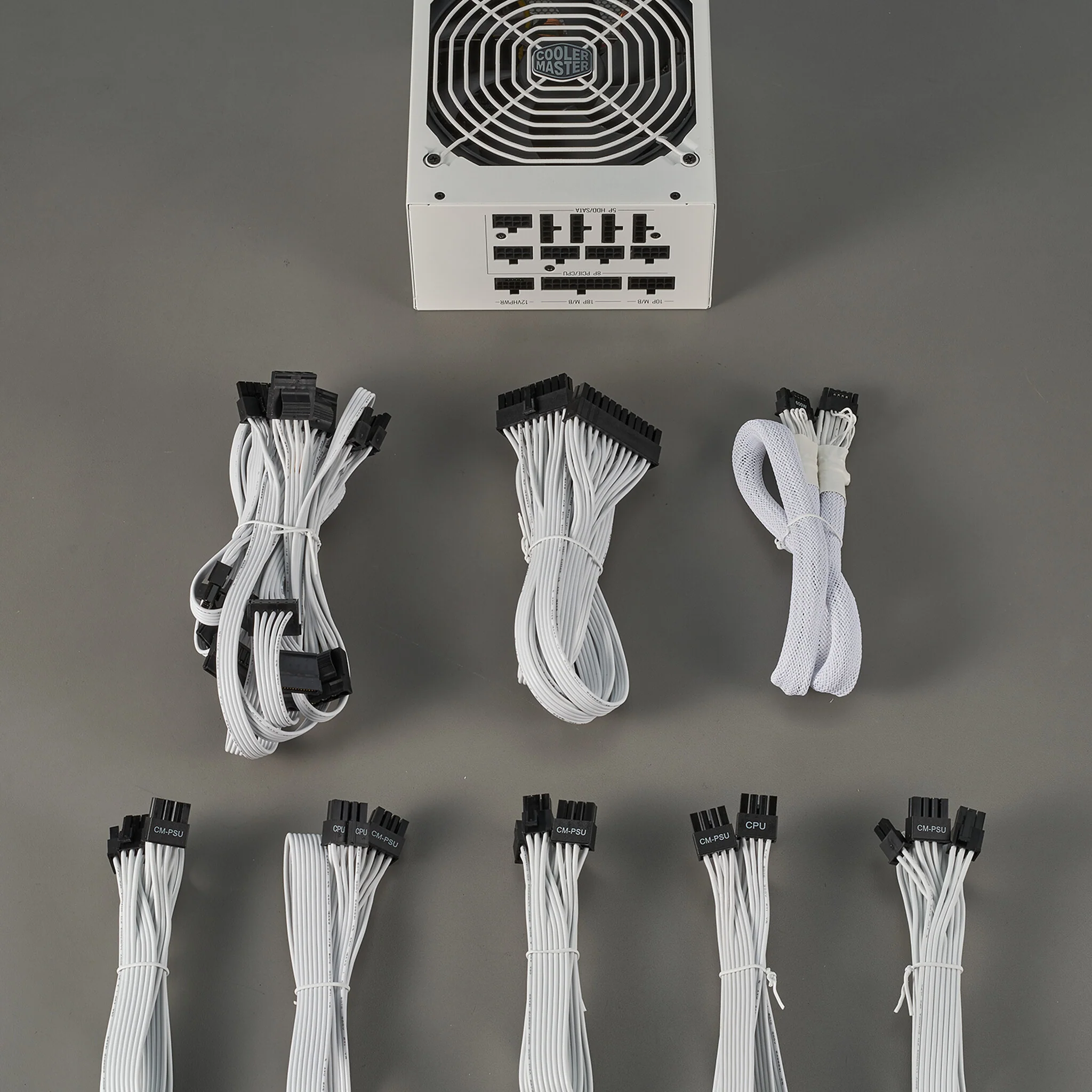 Cooler Master MWE - 1250W 80+ Gold Fully Modular Power Supply Unit - White Version - Image 12