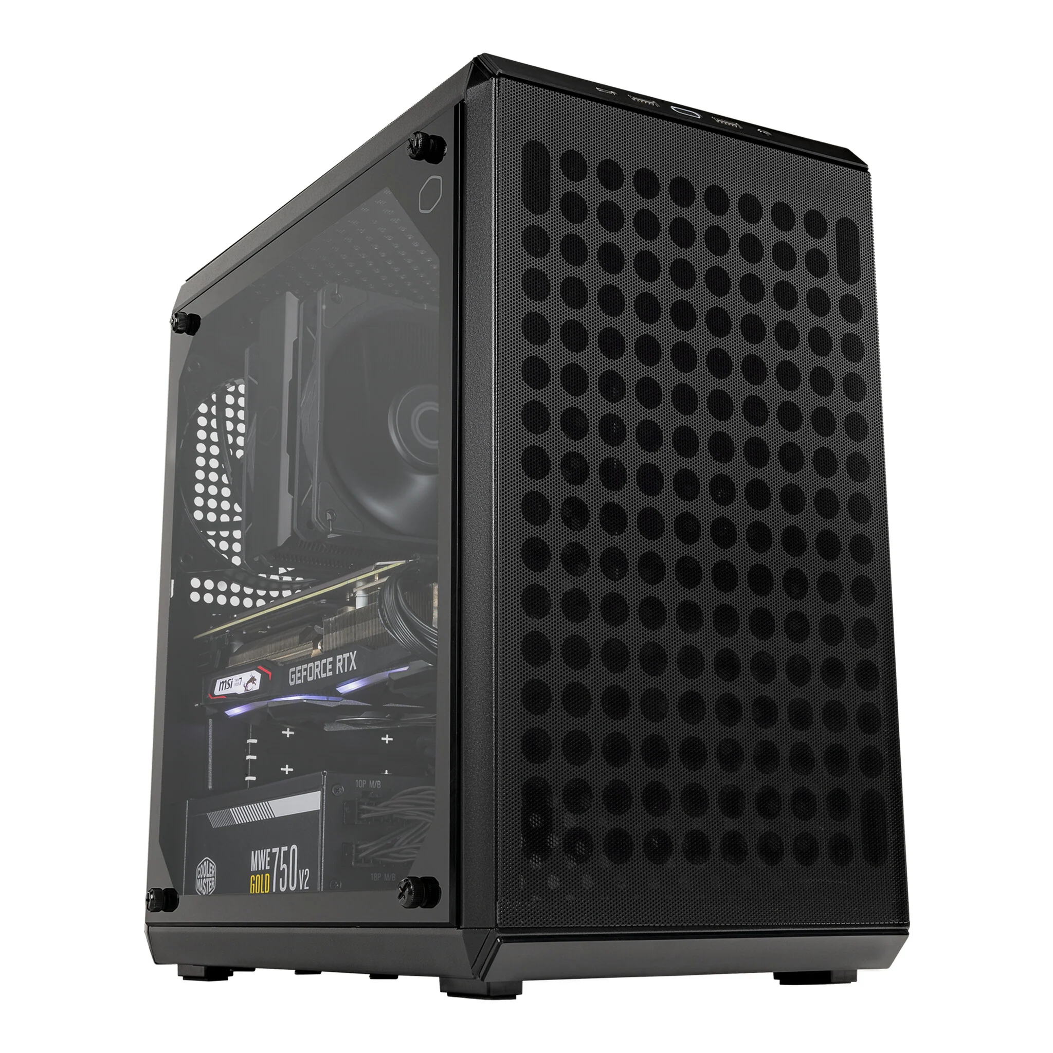 Cooler Master Q300L V2 - MicroATX Mini Tower Case in Black / Transparent - Image 2