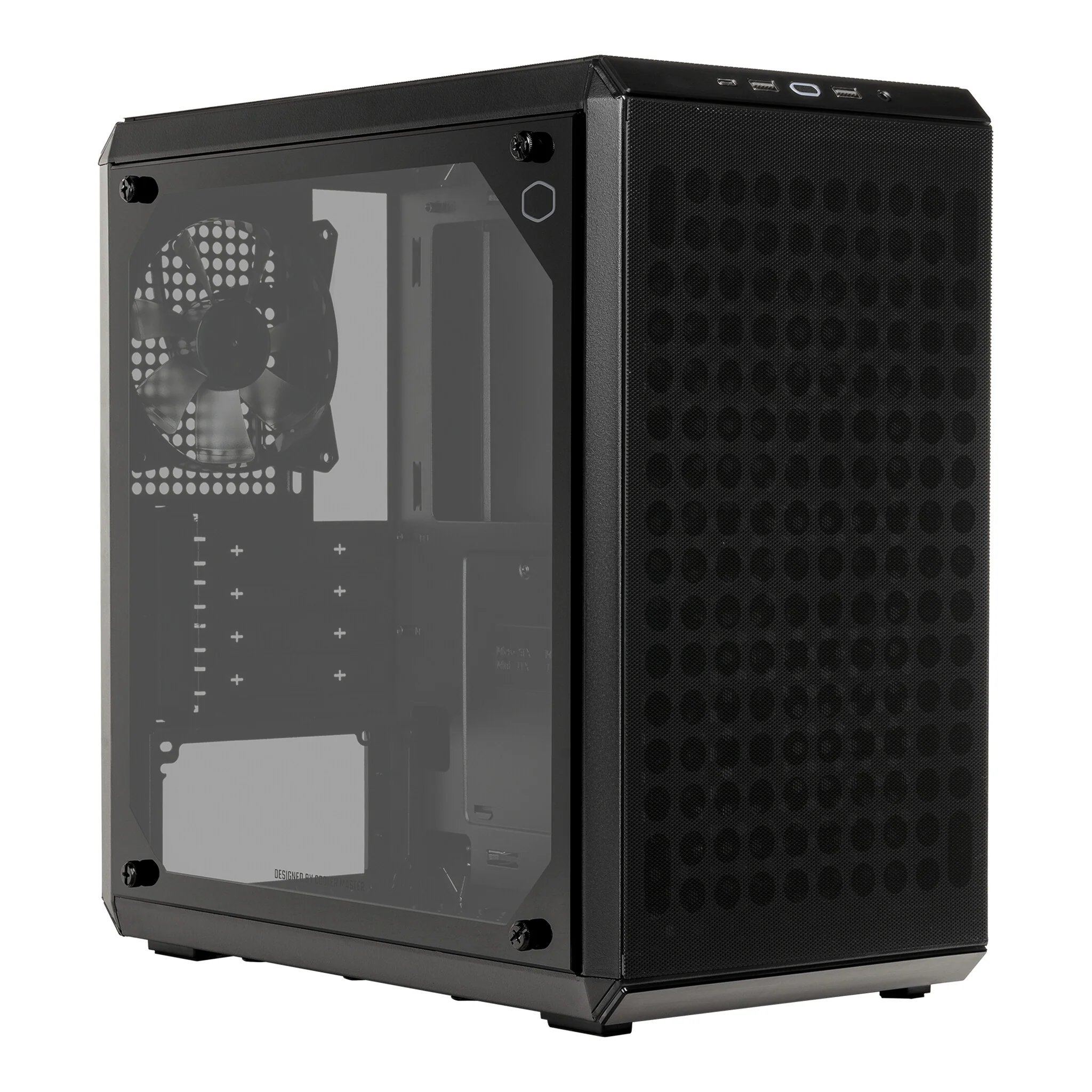 Cooler Master Q300L V2 - MicroATX Mini Tower Case in Black / Transparent - Image 3