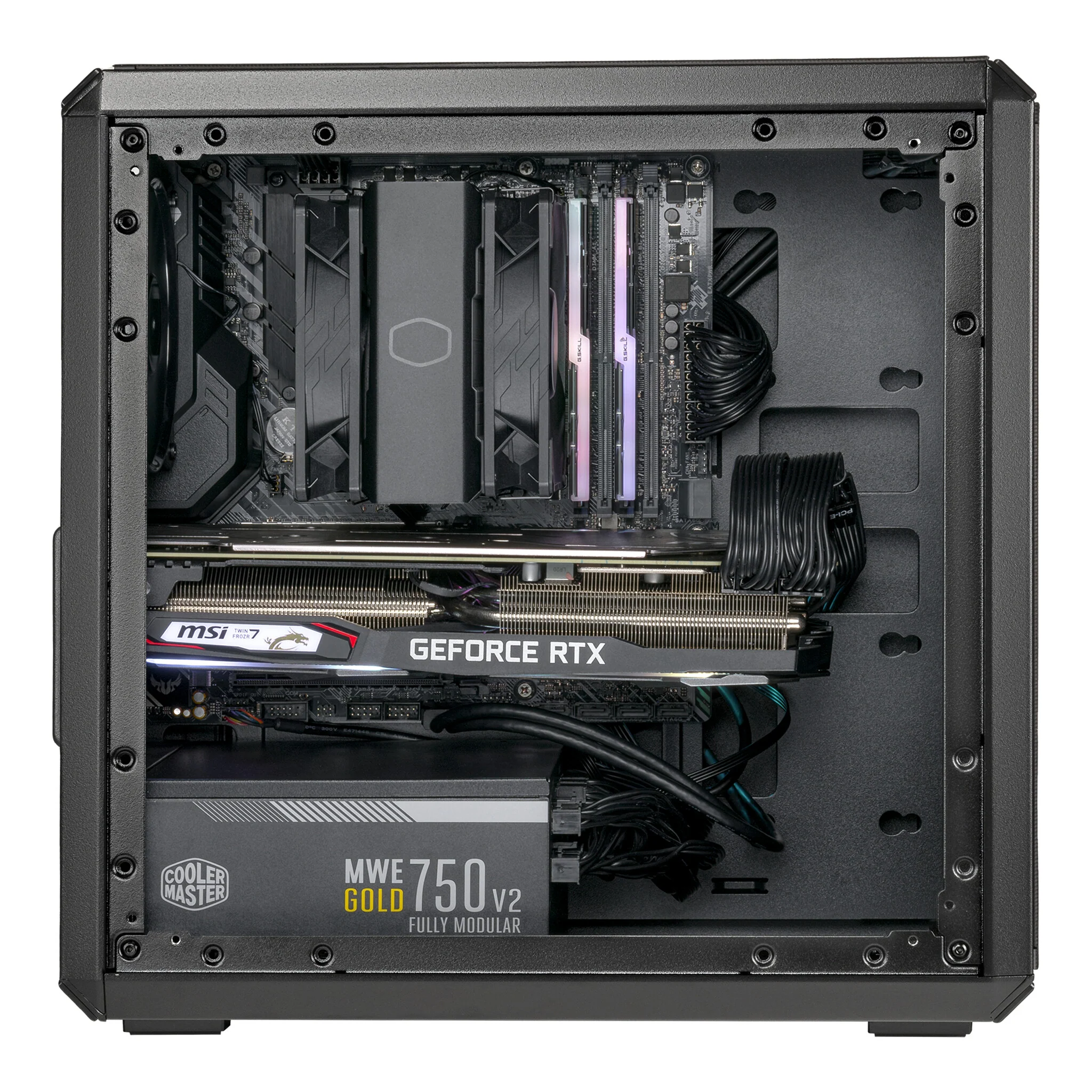 Cooler Master Q300L V2 - MicroATX Mini Tower Case in Black / Transparent - Image 7