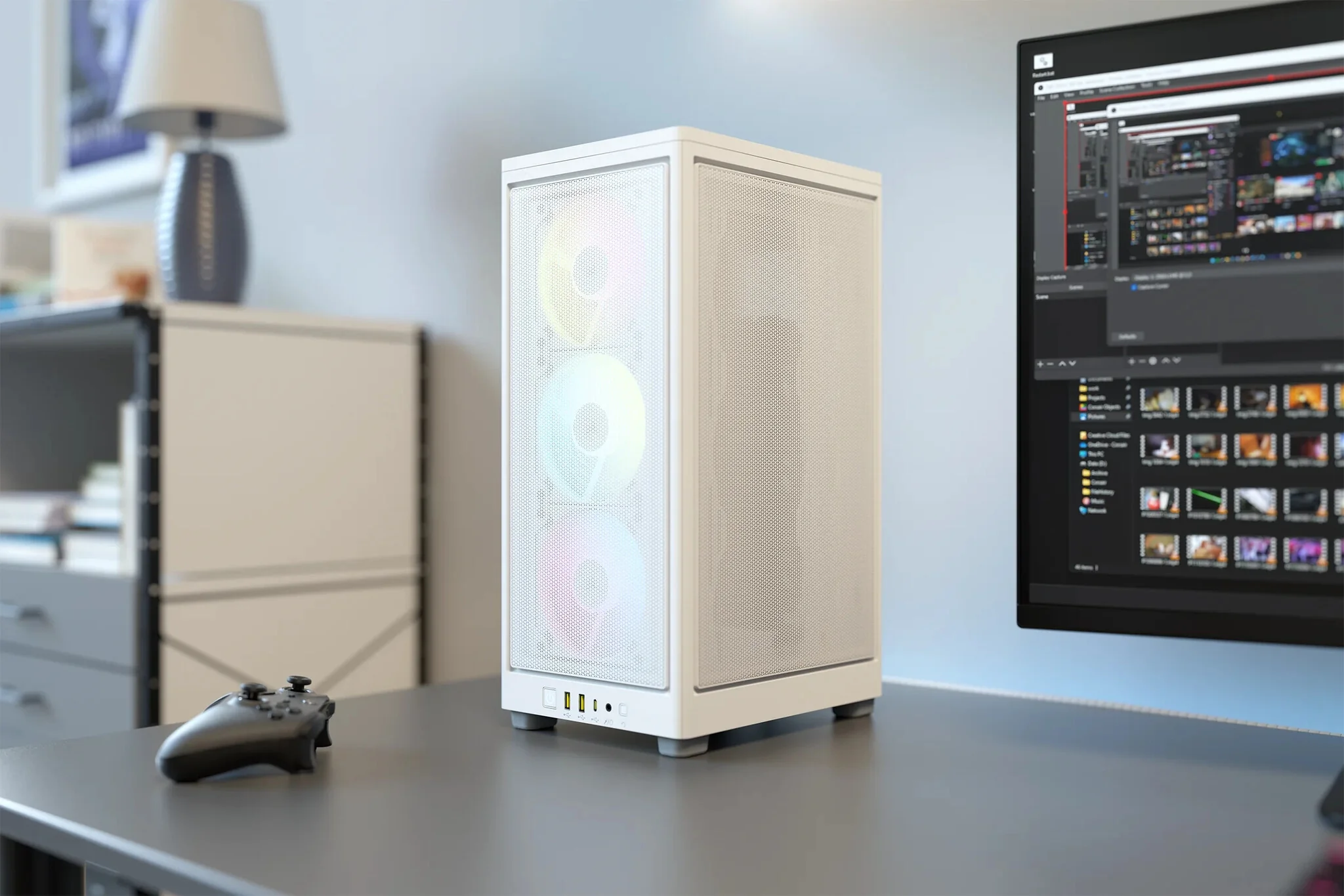 Corsair 2000D RGB AIRFLOW - Mini ITX Tower Case in White - Image 15