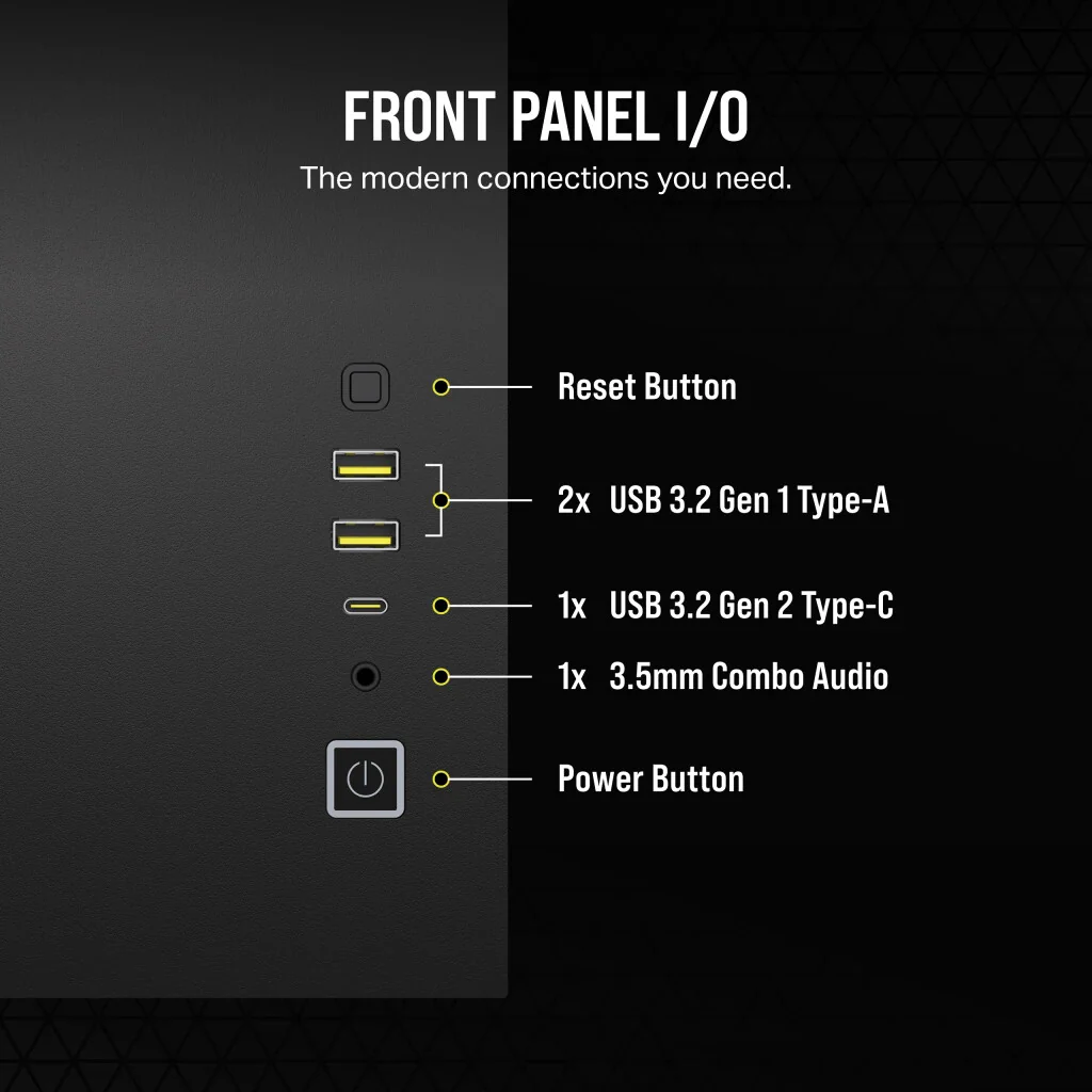 Corsair 2500X - MicroATX Mini Tower Case in Black - Image 13
