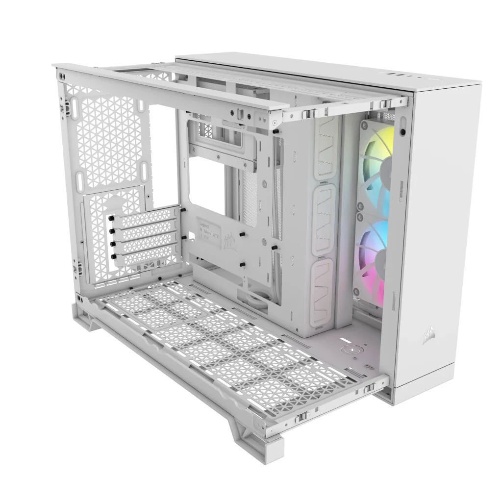 Corsair iCUE LINK 2500X RGB - Micro ATX Mid Tower Case in White - Image 2