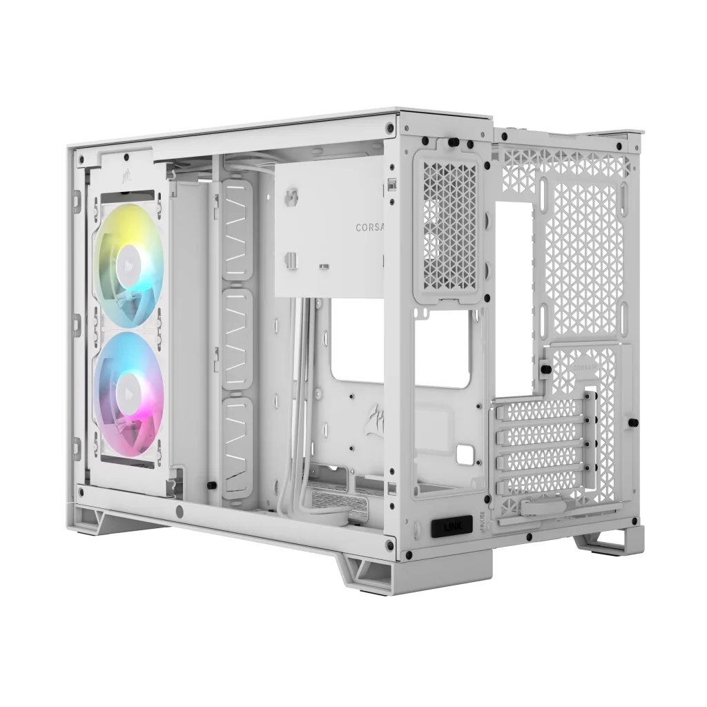 Corsair iCUE LINK 2500X RGB - Micro ATX Mid Tower Case in White - Image 3