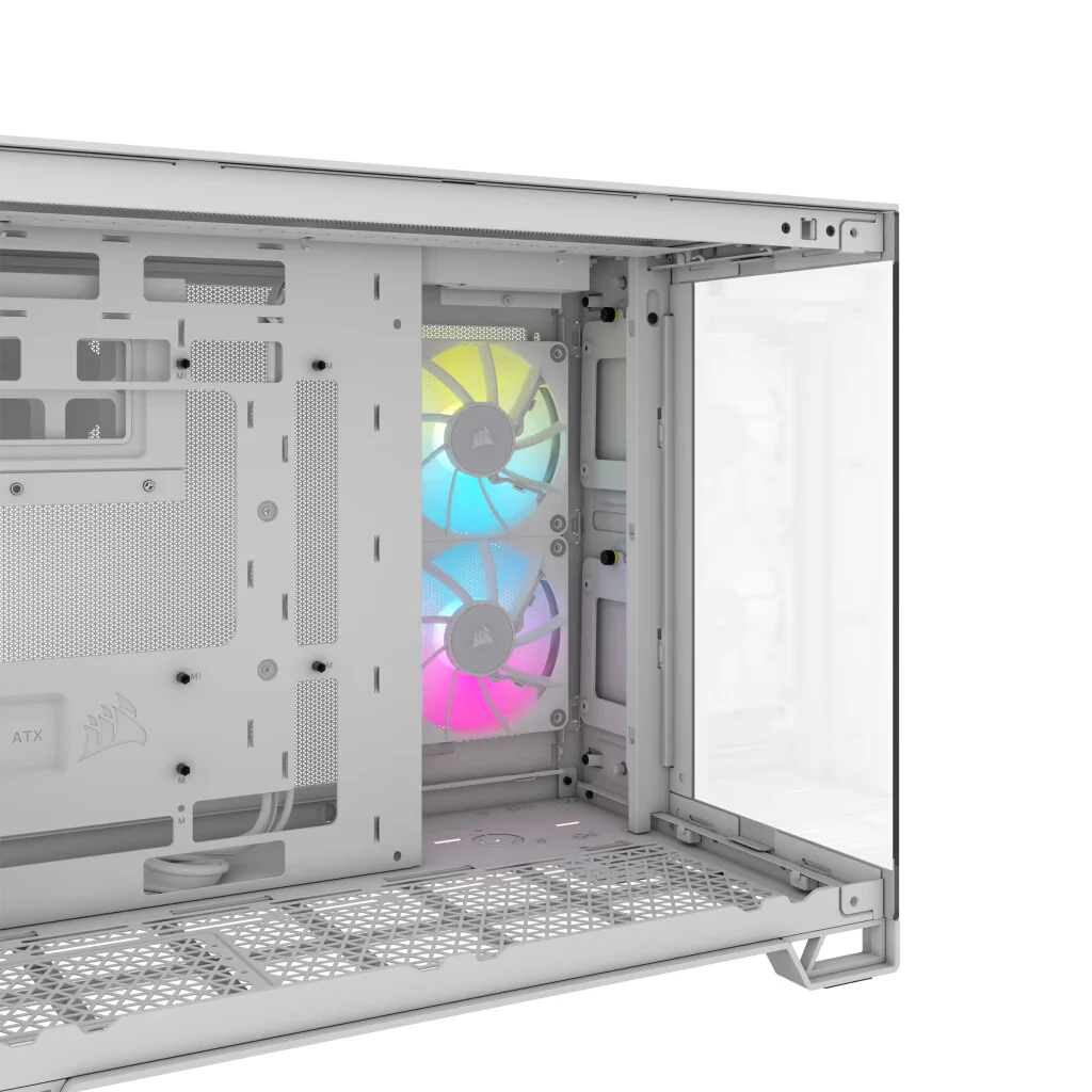 Corsair iCUE LINK 2500X RGB - Micro ATX Mid Tower Case in White - Image 4