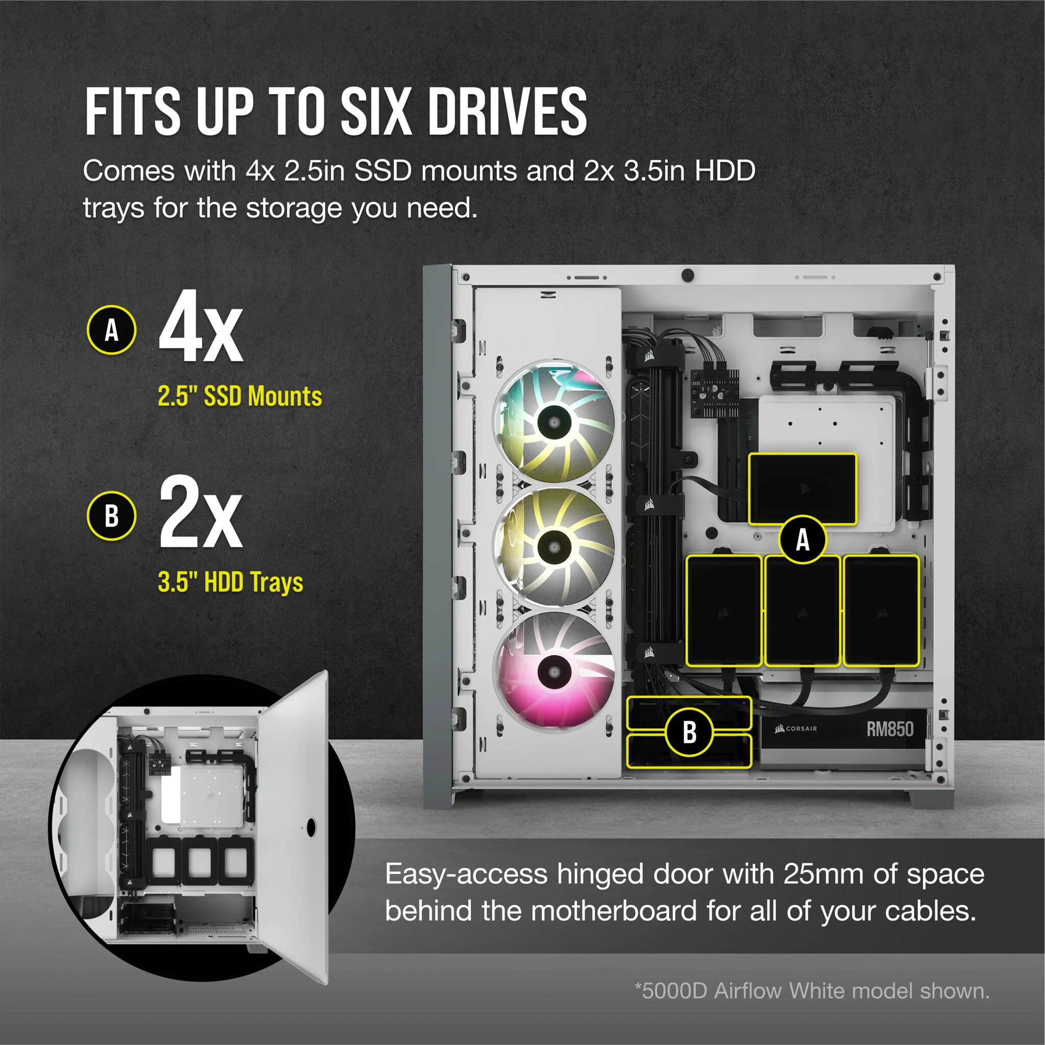 Corsair 5000D AIRFLOW - ATX Mid Tower Case in Black - Image 22