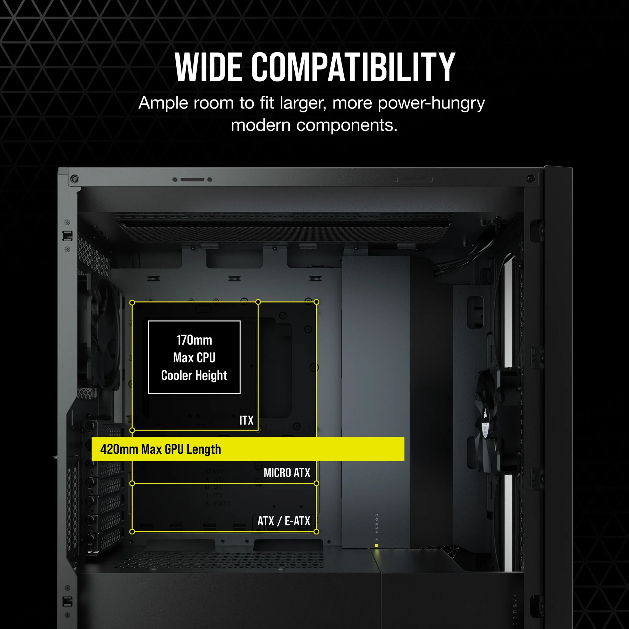 Corsair 5000D AIRFLOW - ATX Mid Tower Case in Black - Image 24