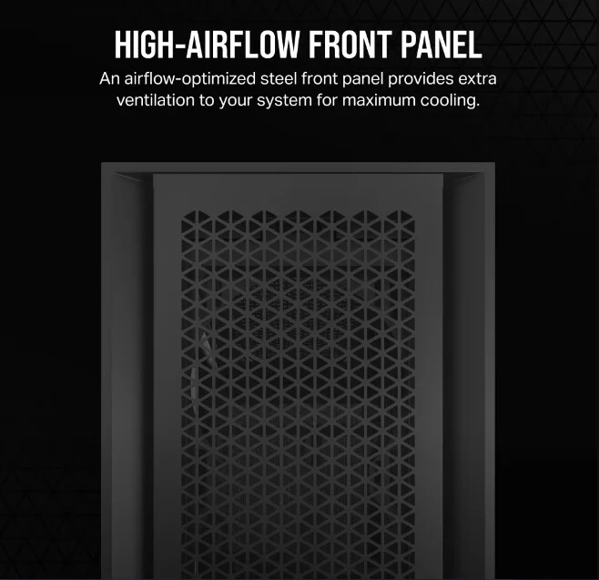 Corsair 5000D CORE AIRFLOW - ATX Mid Tower Case in Black - Image 7