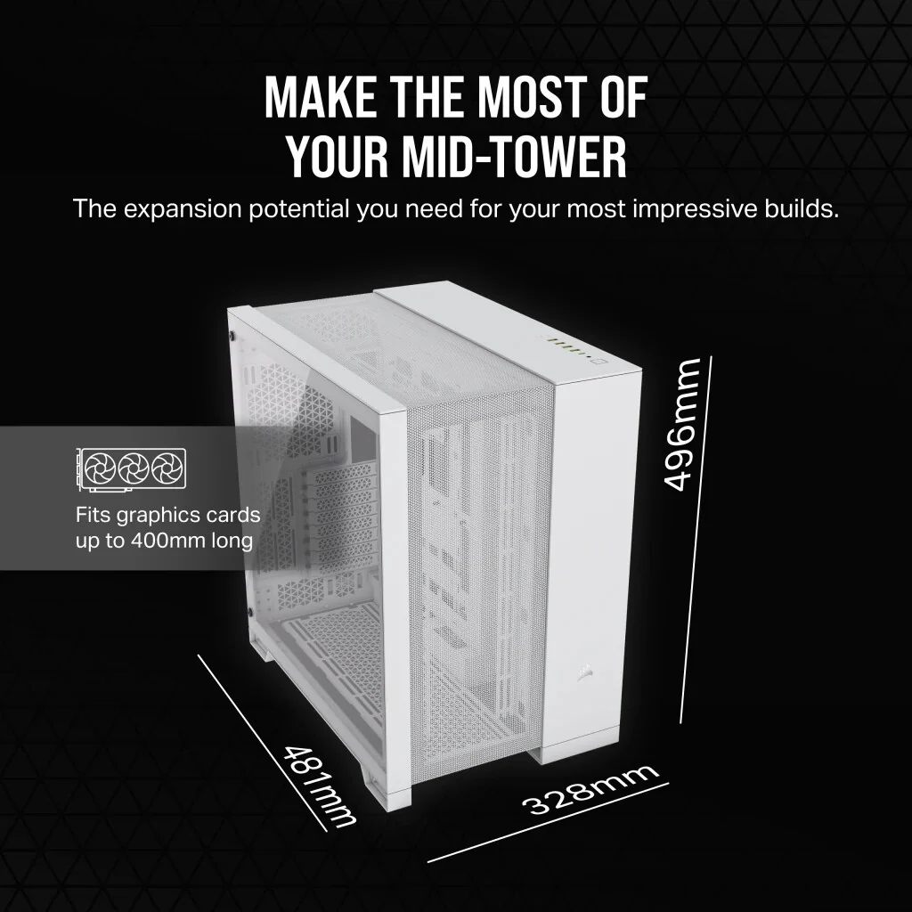 Corsair 6500D Airflow - ATX Mid Tower Case in White - Image 11