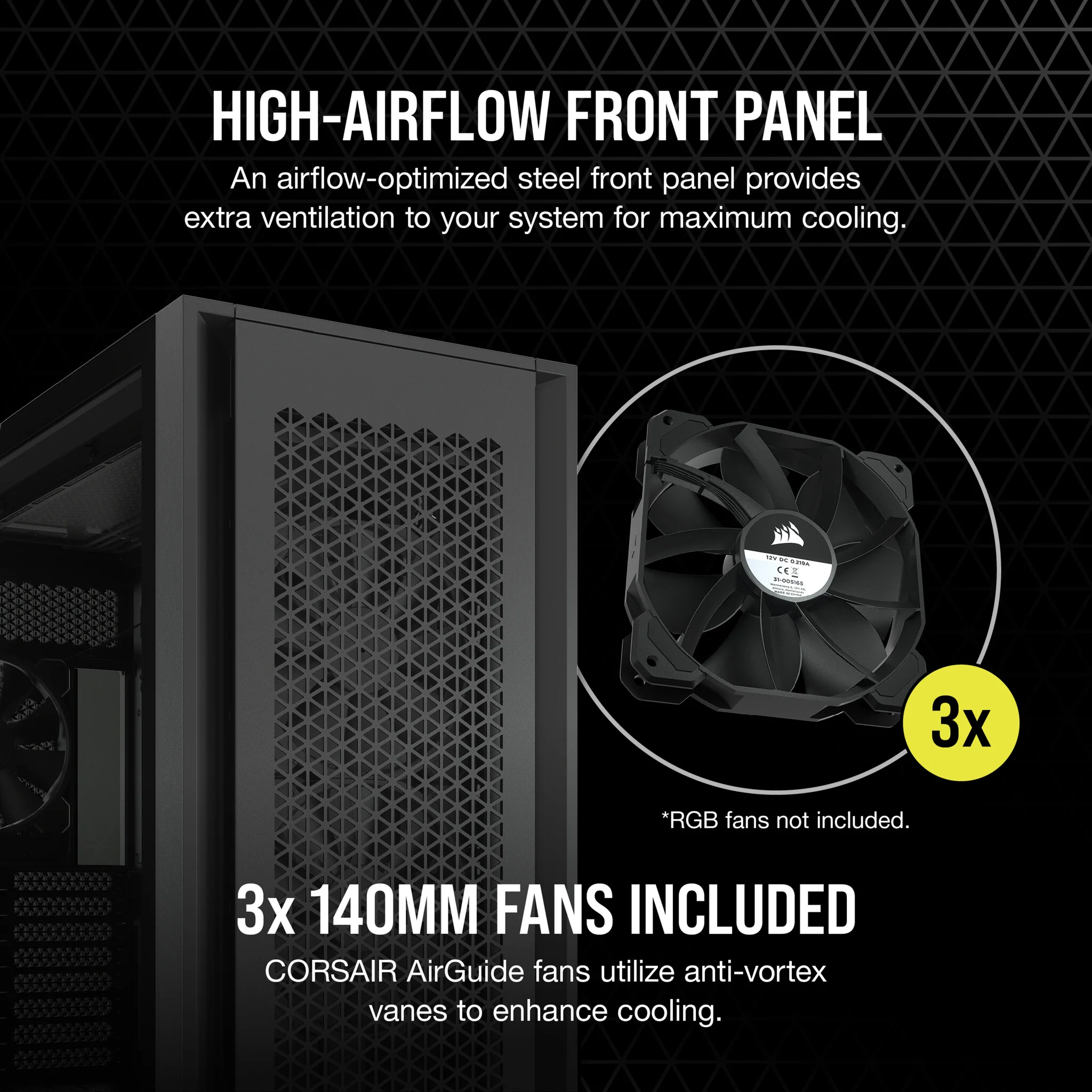 Corsair 7000D AIRFLOW - ATX Full Tower Case in Black - Image 9