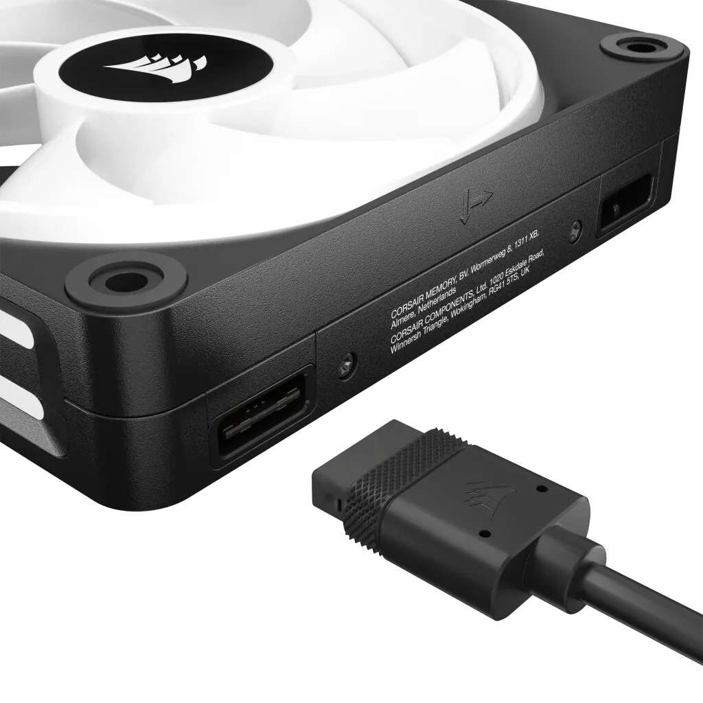 Corsair iCUE LINK QX120 RGB - Computer Case Fan in Black - 120mm (pack of 3) - Image 3