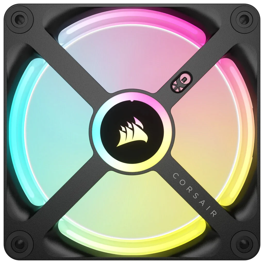 Corsair iCUE LINK QX120 RGB - Computer Case Fan in Black - 120mm (pack of 3) - Image 4