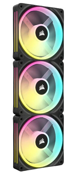 Corsair iCUE LINK QX120 RGB - Computer Case Fan in Black - 120mm (pack of 3) - Image 6