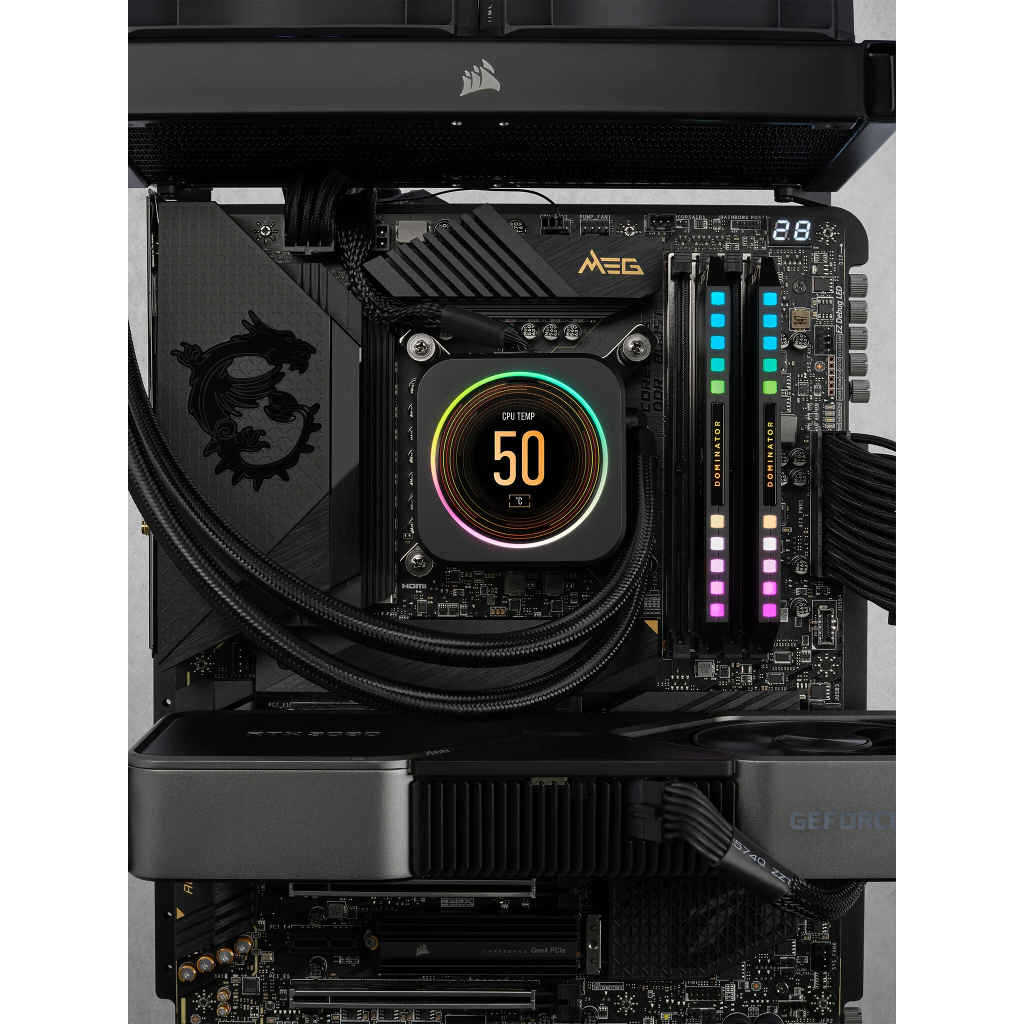 Corsair Dominator Platinum RGB - 64 GB 2 x 32 GB DDR5 5600 MHz memory module - Image 3