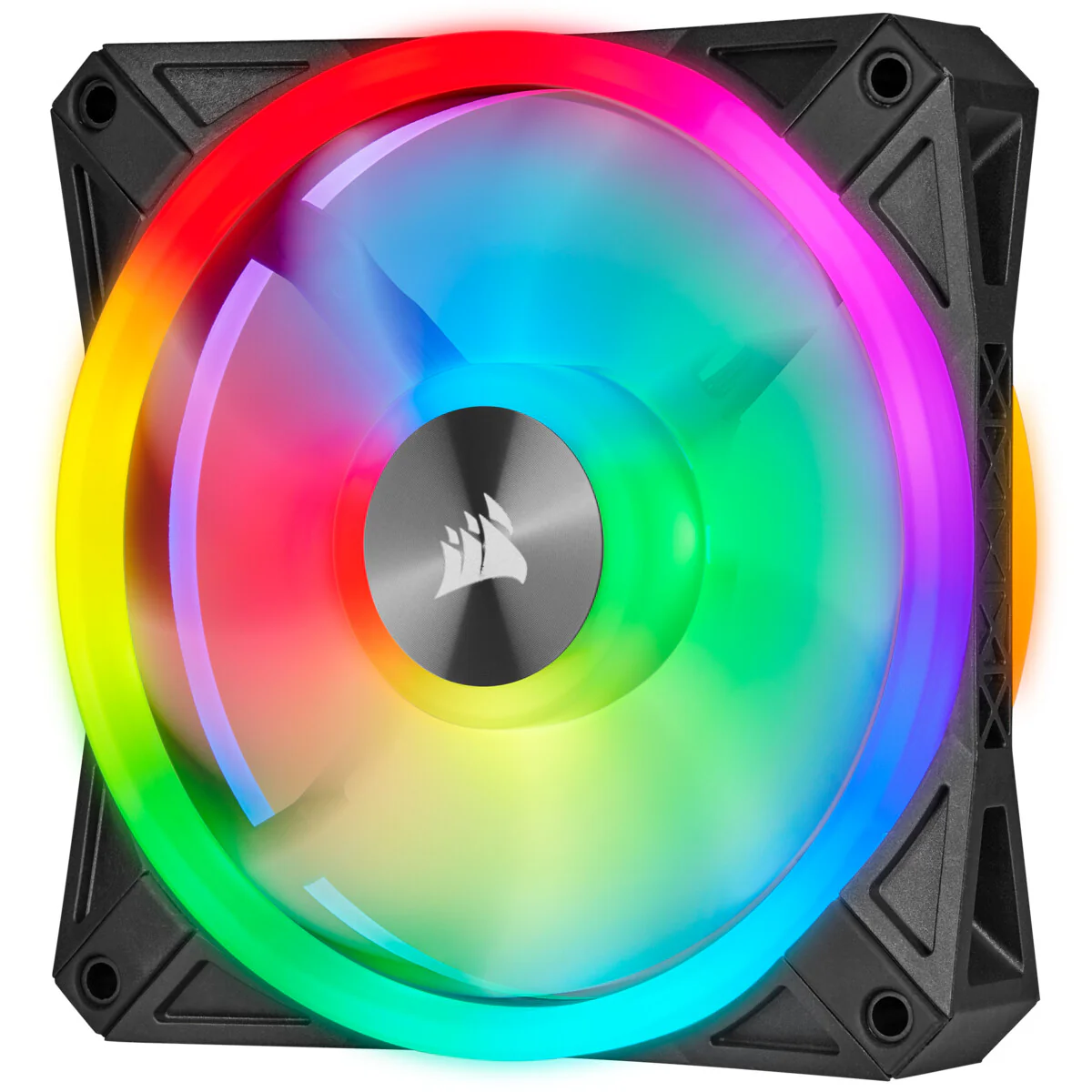 Corsair iCUE QL120 RGB - Computer Case Fan in Black / White - 120mm (Pack of 3) - Image 11