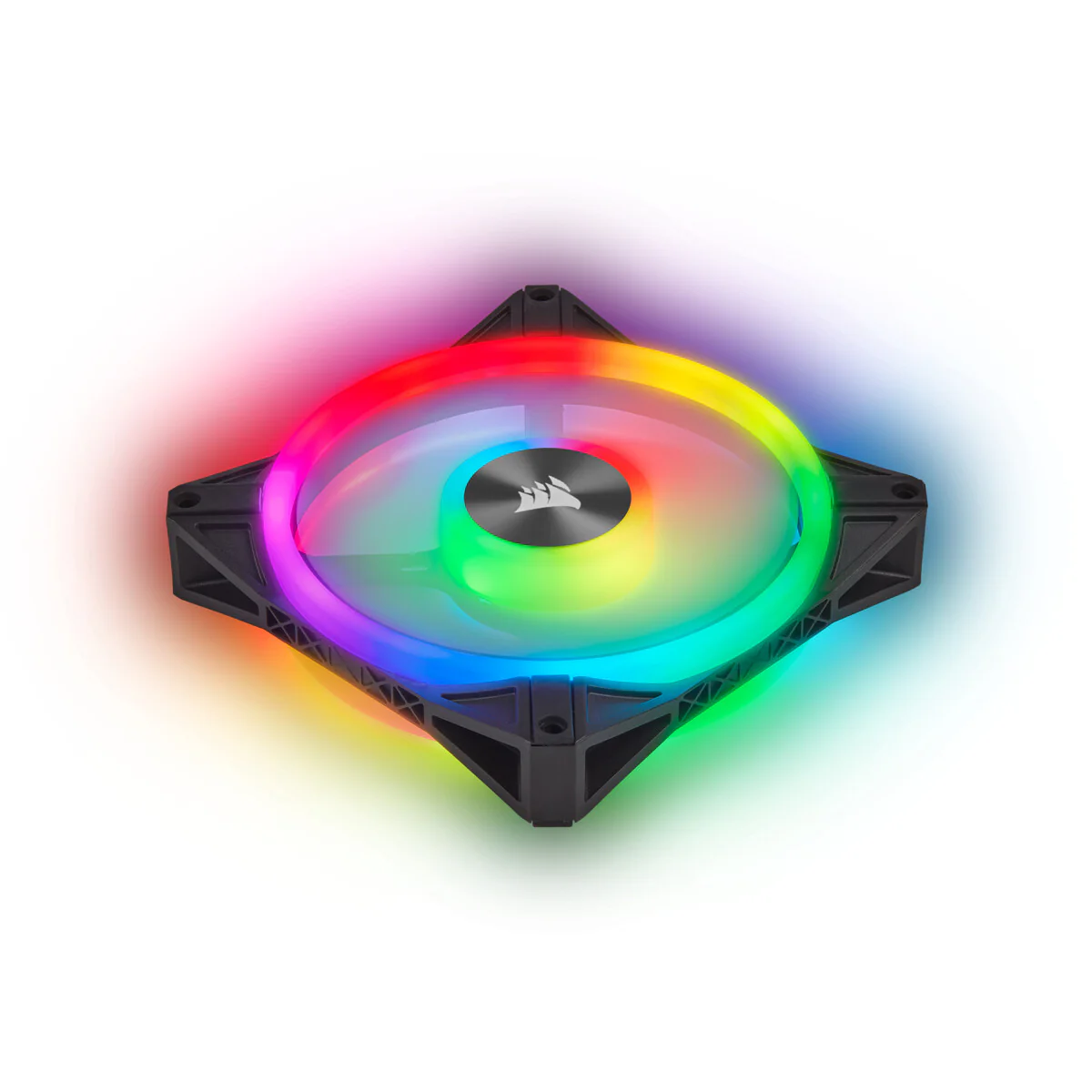 Corsair iCUE QL120 RGB - Computer Case Fan in Black / White - 120mm (Pack of 3) - Image 3