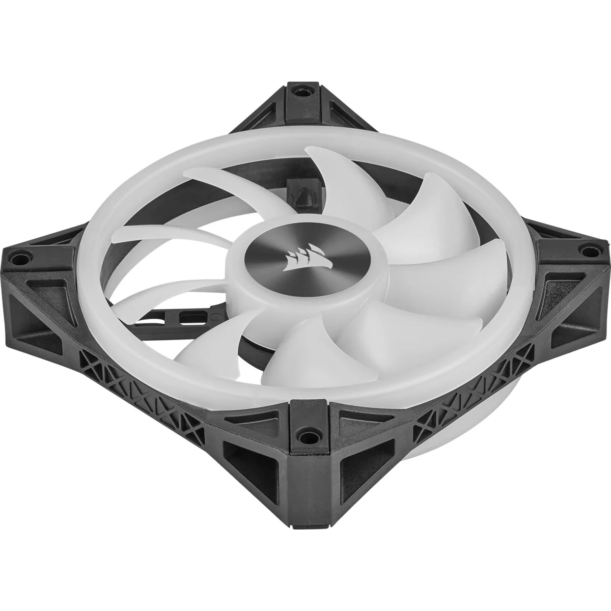 Corsair iCUE QL120 RGB - Computer Case Fan in Black / White - 120mm (Pack of 3) - Image 4