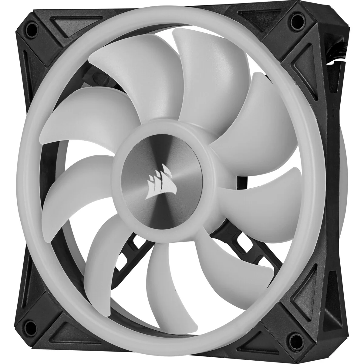 Corsair iCUE QL120 RGB - Computer Case Fan in Black / White - 120mm (Pack of 3) - Image 6