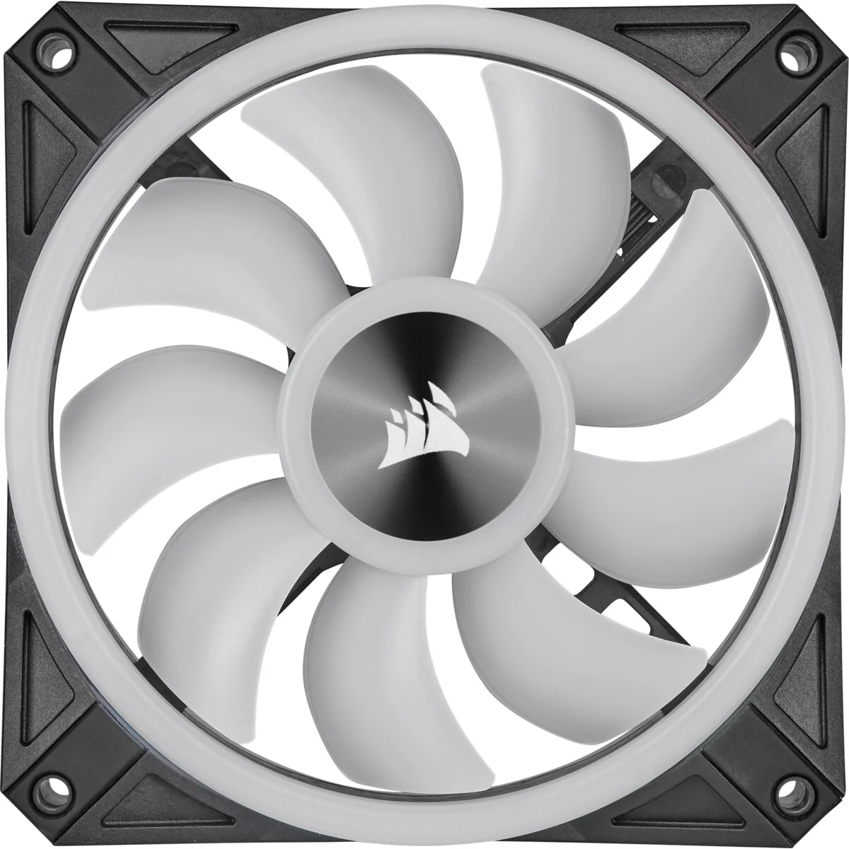 Corsair iCUE QL120 RGB - Computer Case Fan in Black / White - 120mm (Pack of 3) - Image 8