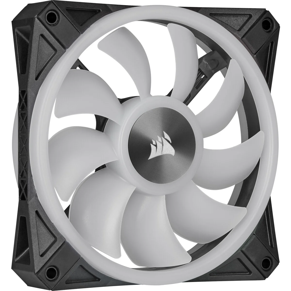 Corsair iCUE QL120 RGB - Computer Case Fan in Black / White - 120mm (Pack of 3) - Image 9