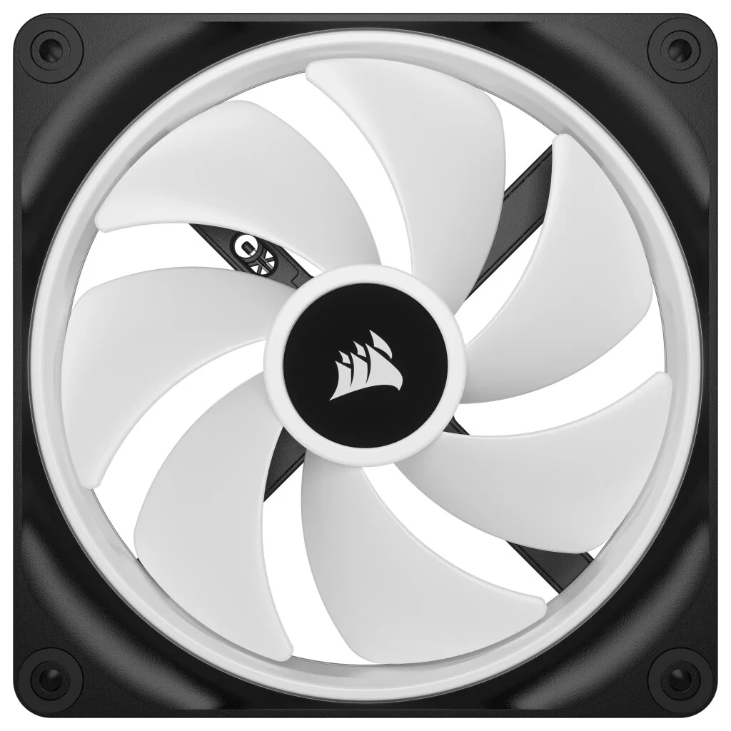 Corsair iCUE LINK QX140 RGB - PWM Computer Case Fan in Black / White - 140mm - Image 2