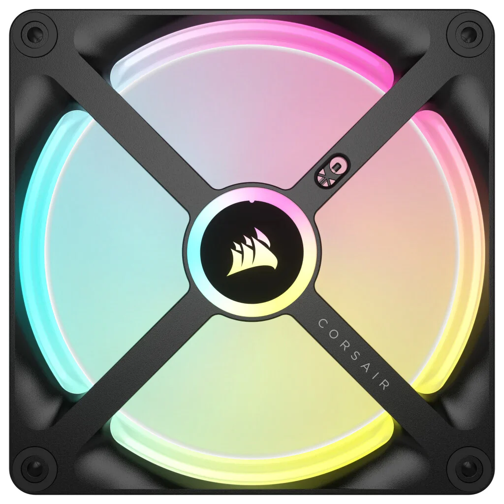 Corsair iCUE LINK QX140 RGB - PWM Computer Case Fan in Black / White - 140mm - Image 3