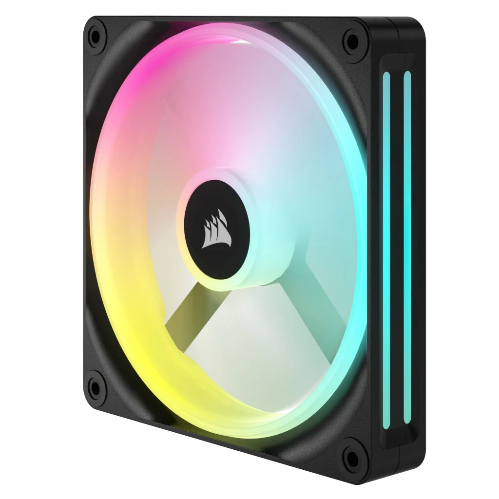 Corsair iCUE LINK QX140 RGB - PWM Computer Case Fan in Black / White - 140mm - Image 4