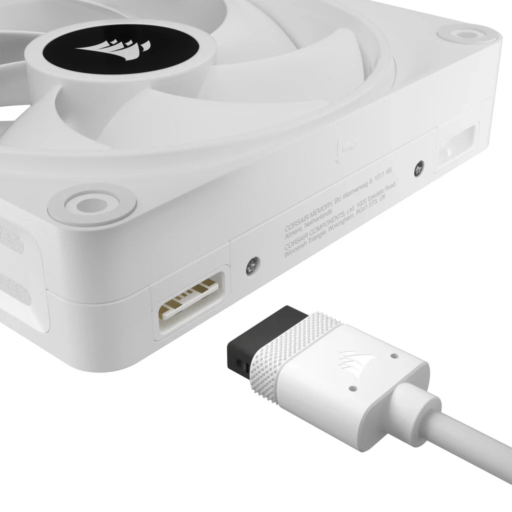 Corsair iCUE LINK QX120 RGB - Computer Case Fan in White - 120mm - Image 3