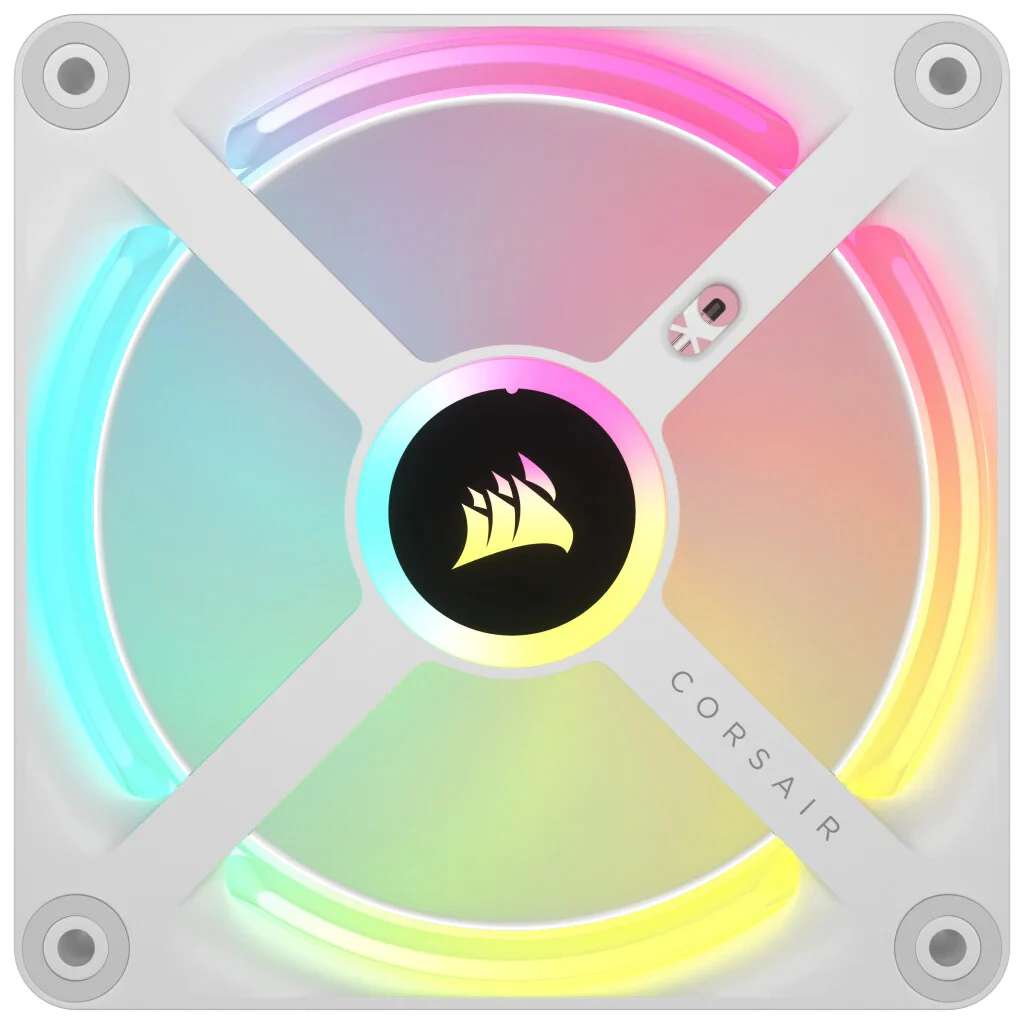Corsair iCUE LINK QX120 RGB - Computer Case Fan in White - 120mm - Image 4