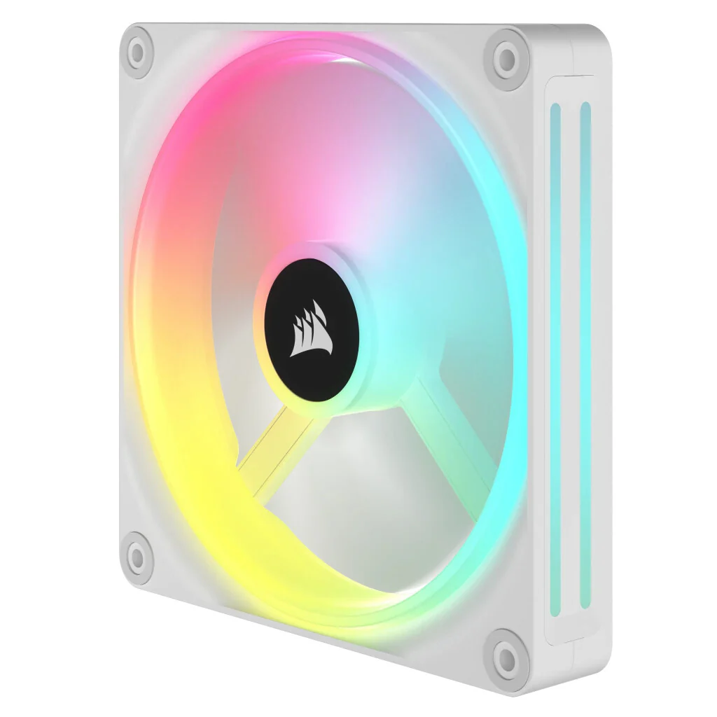 Corsair iCUE LINK QX140 RGB - PWM Computer Case Fan in White - 140mm (Pack of 2) - Image 4