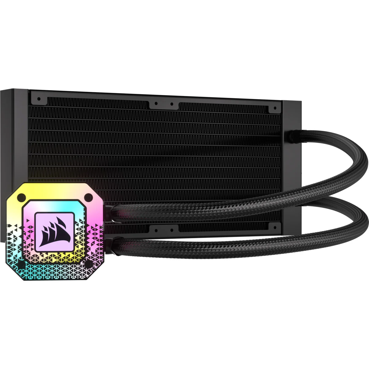 Corsair iCUE H100i ELITE LCD - All-in-one Liquid Processor Cooler in Black - 240mm - Image 2
