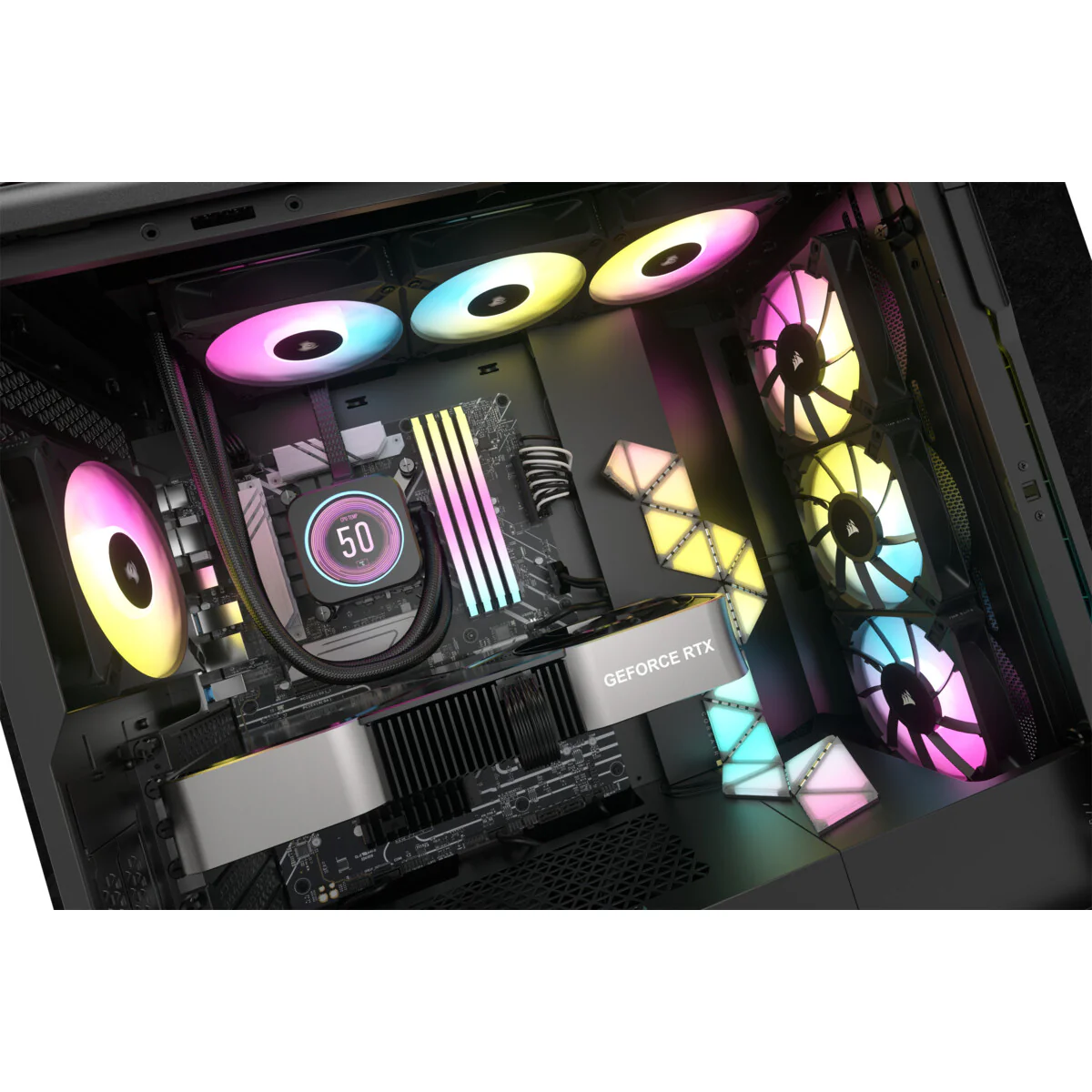 Corsair iCUE H150i ELITE LCD XT Display - All-in-one Liquid Processor Cooler in Black - 360mm - Image 10