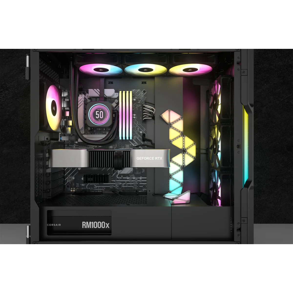 Corsair iCUE H150i ELITE LCD XT Display - All-in-one Liquid Processor Cooler in Black - 360mm - Image 6