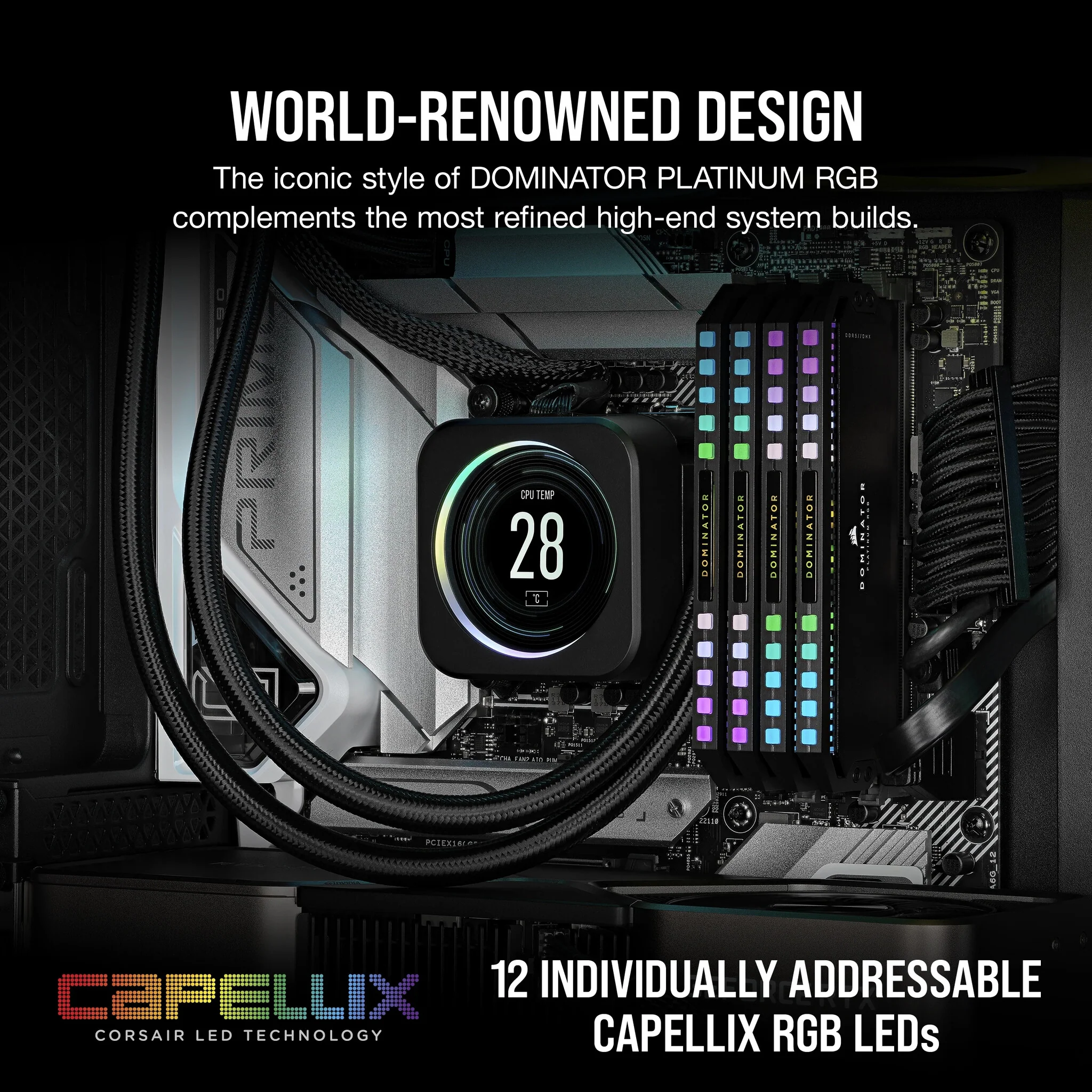 Corsair Dominator Platinum RGB - 64 GB 2 x 32 GB DDR5 6800 MHz memory module - Image 8