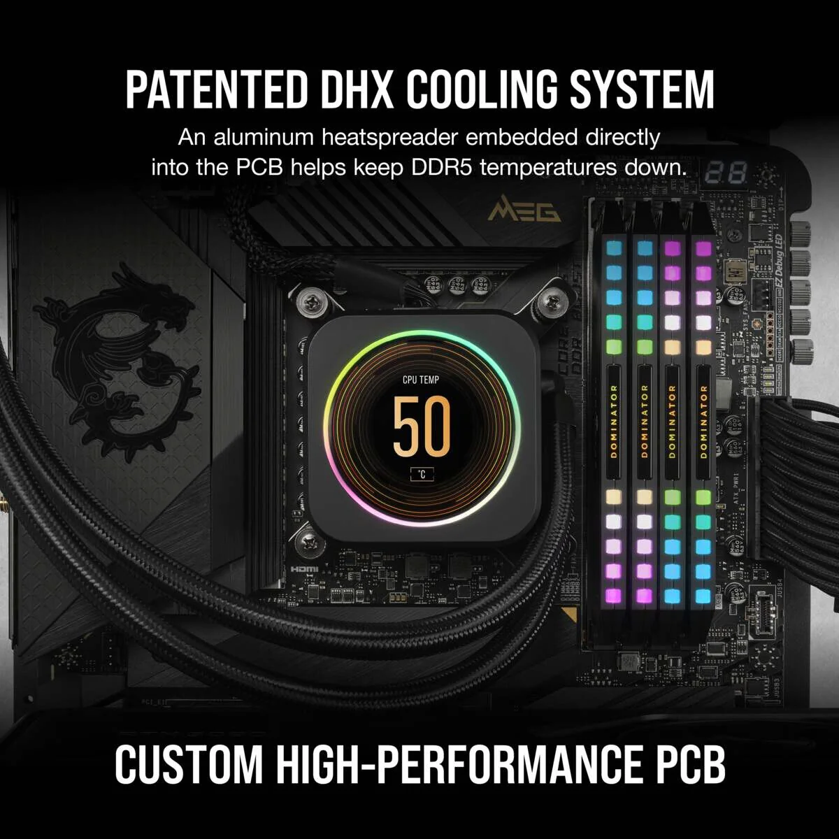 Corsair Dominator Platinum RGB - 64 GB 4 x 16 GB DDR5 5600 MHz memory module - Image 12