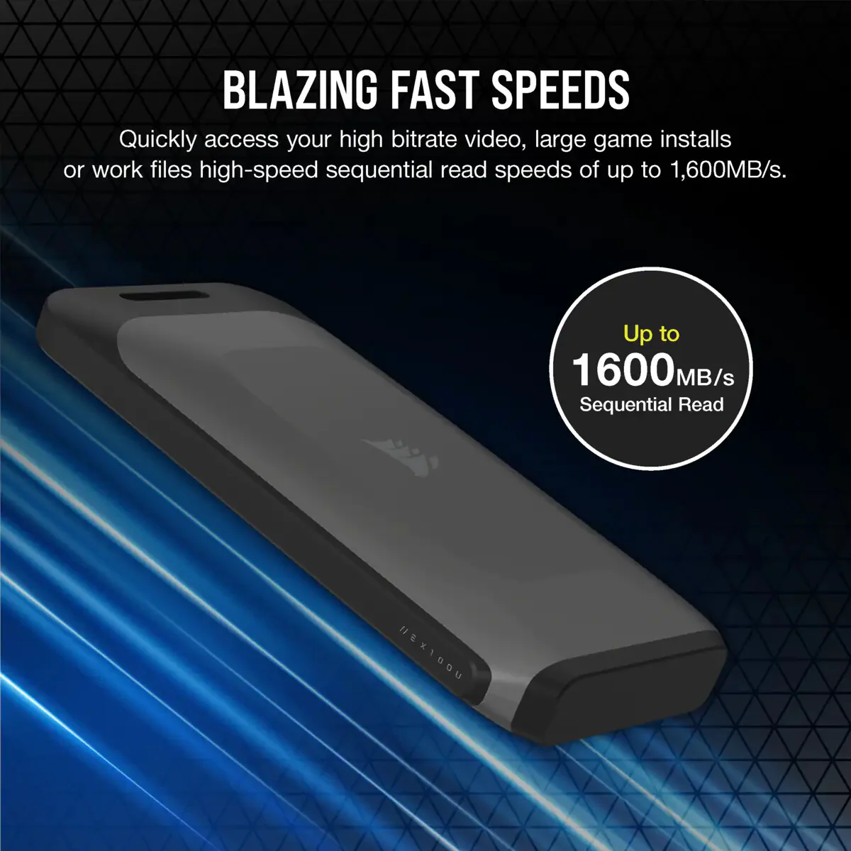 Corsair EX100U - USB Type-C External SSD - 1 TB - Image 4