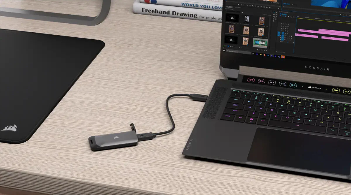 Corsair EX100U - USB Type-C External SSD - 2 TB - Image 8