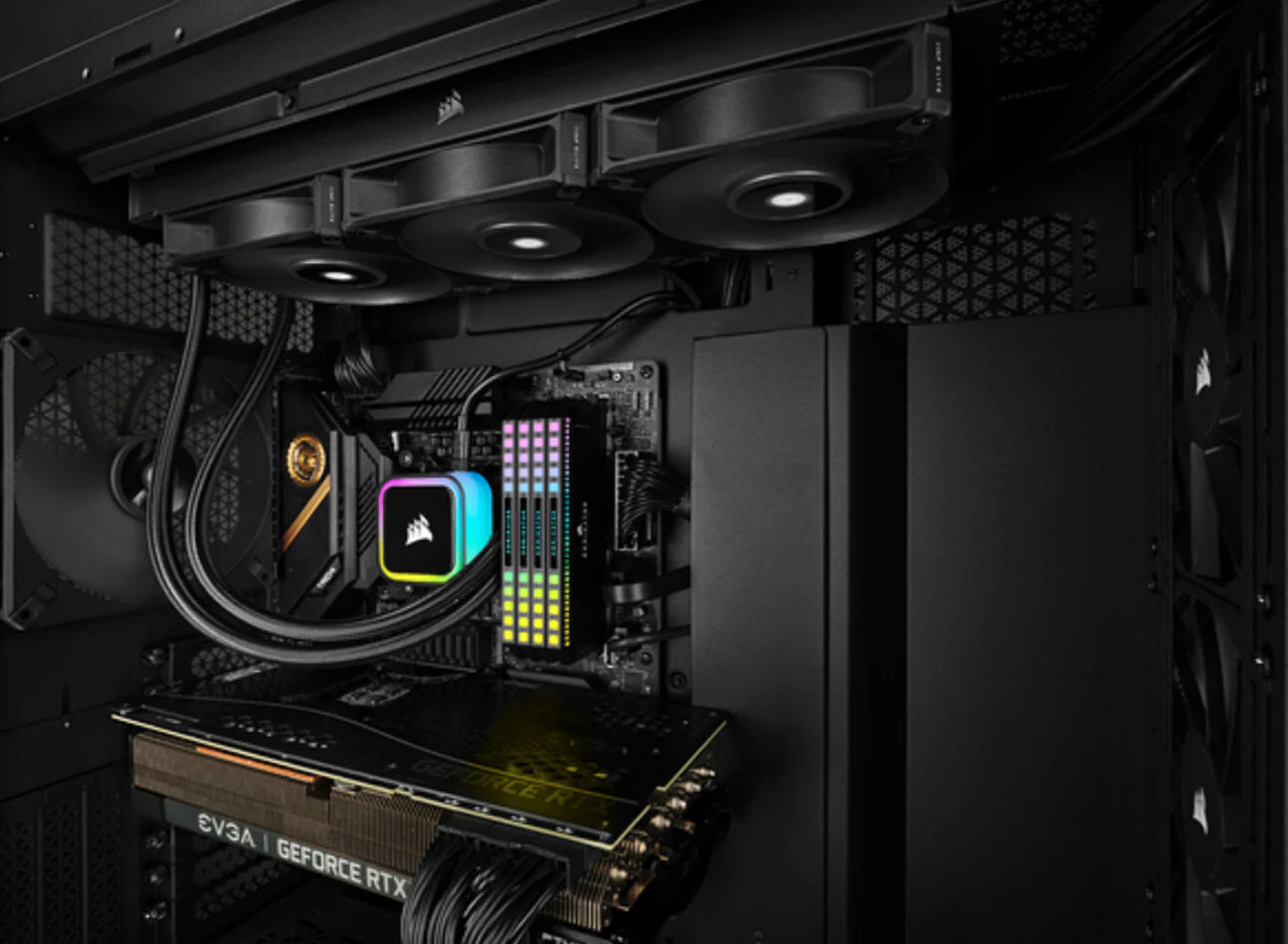 Corsair iCUE H100i RGB ELITE - All-in-one Liquid Processor Cooler in Black - 240mm - Image 16