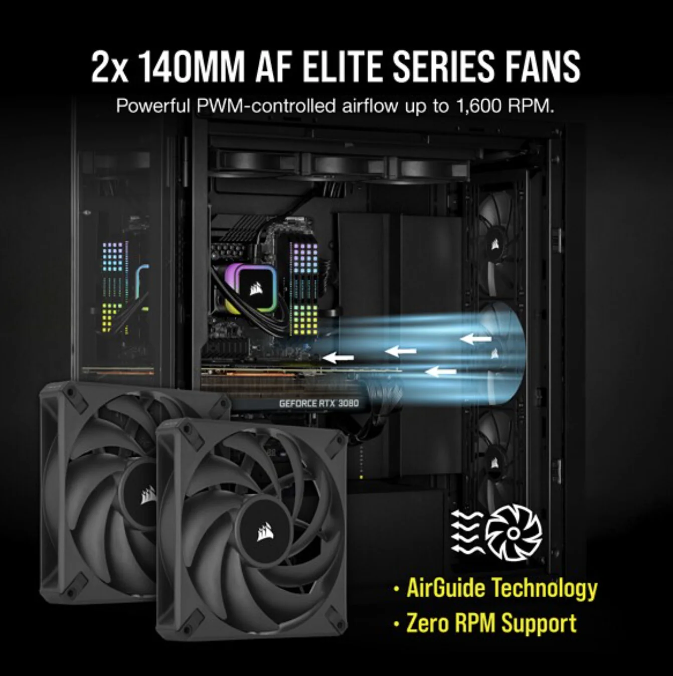 Corsair H115I - Processor Air Cooler in Black - 280mm - Image 10