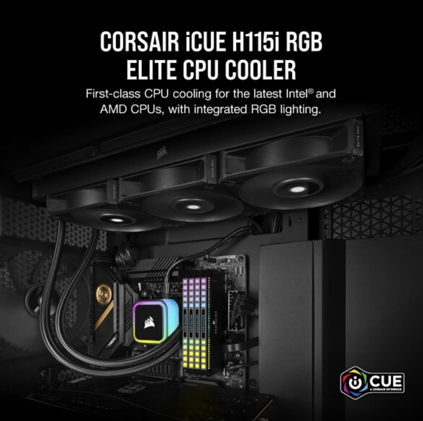 Corsair H115I - Processor Air Cooler in Black - 280mm - Image 8