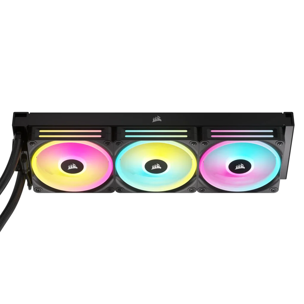 Corsair iCUE H150i RGB - All-in-one Liquid Processor Cooler in Black - 360mm - Image 3