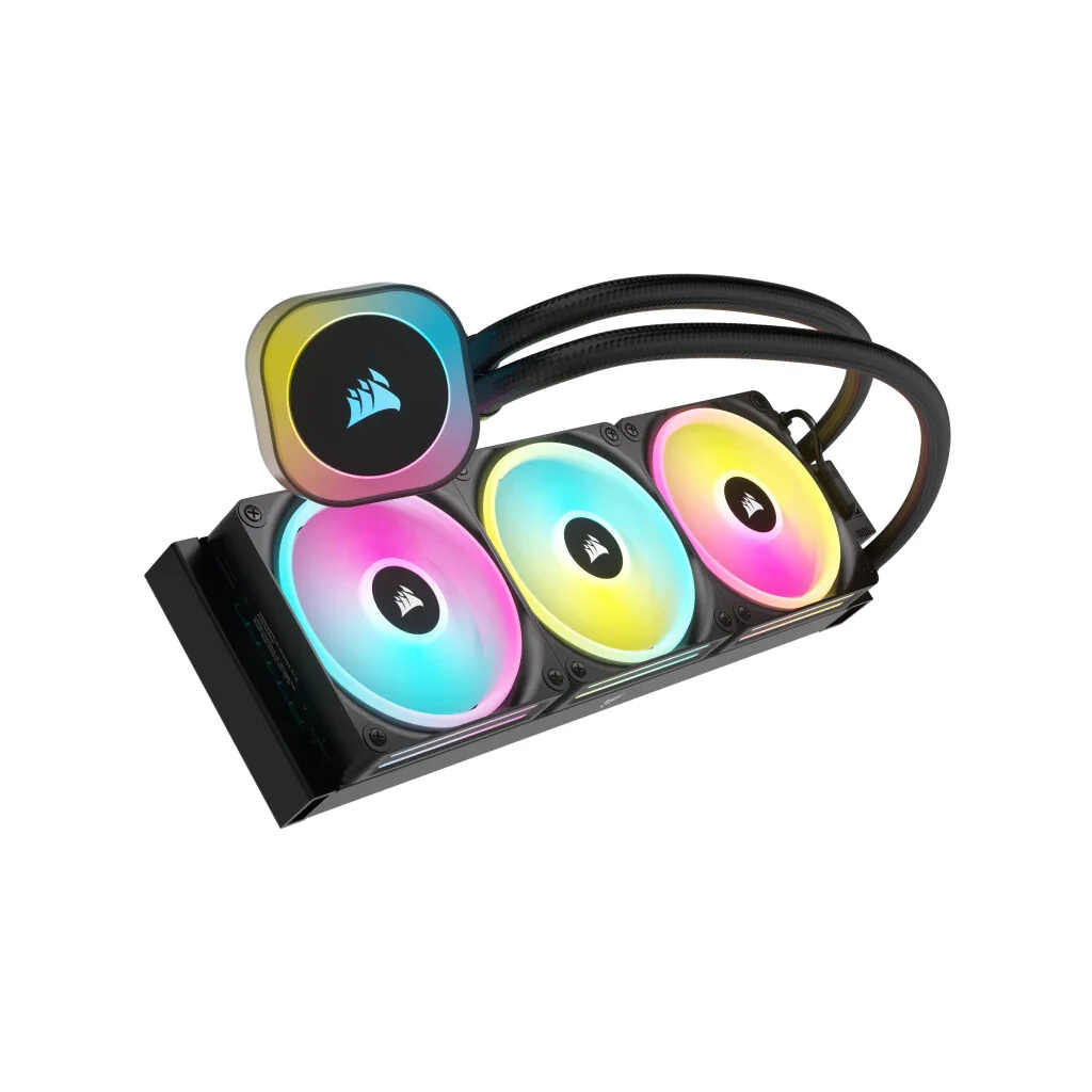 Corsair iCUE H150i RGB - All-in-one Liquid Processor Cooler in Black - 360mm - Image 5