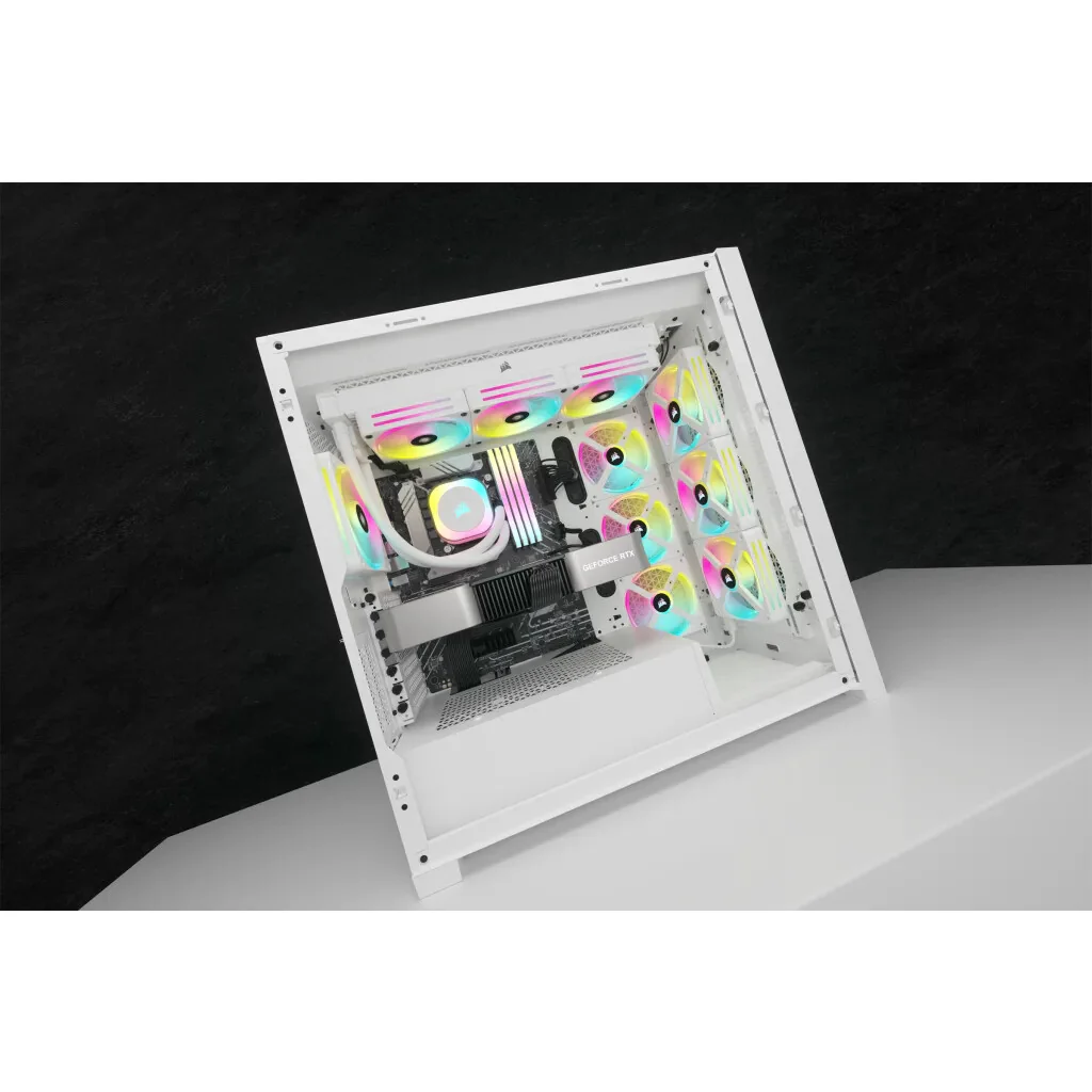 Corsair iCUE LINK H150i RGB - Liquid Processor Cooling Kit in White - 360mm - Image 9