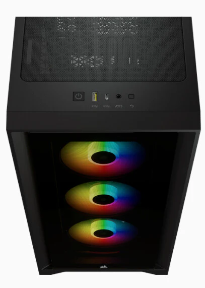 Corsair iCUE 4000X RGB - ATX Mid Tower Case in Black - Image 4